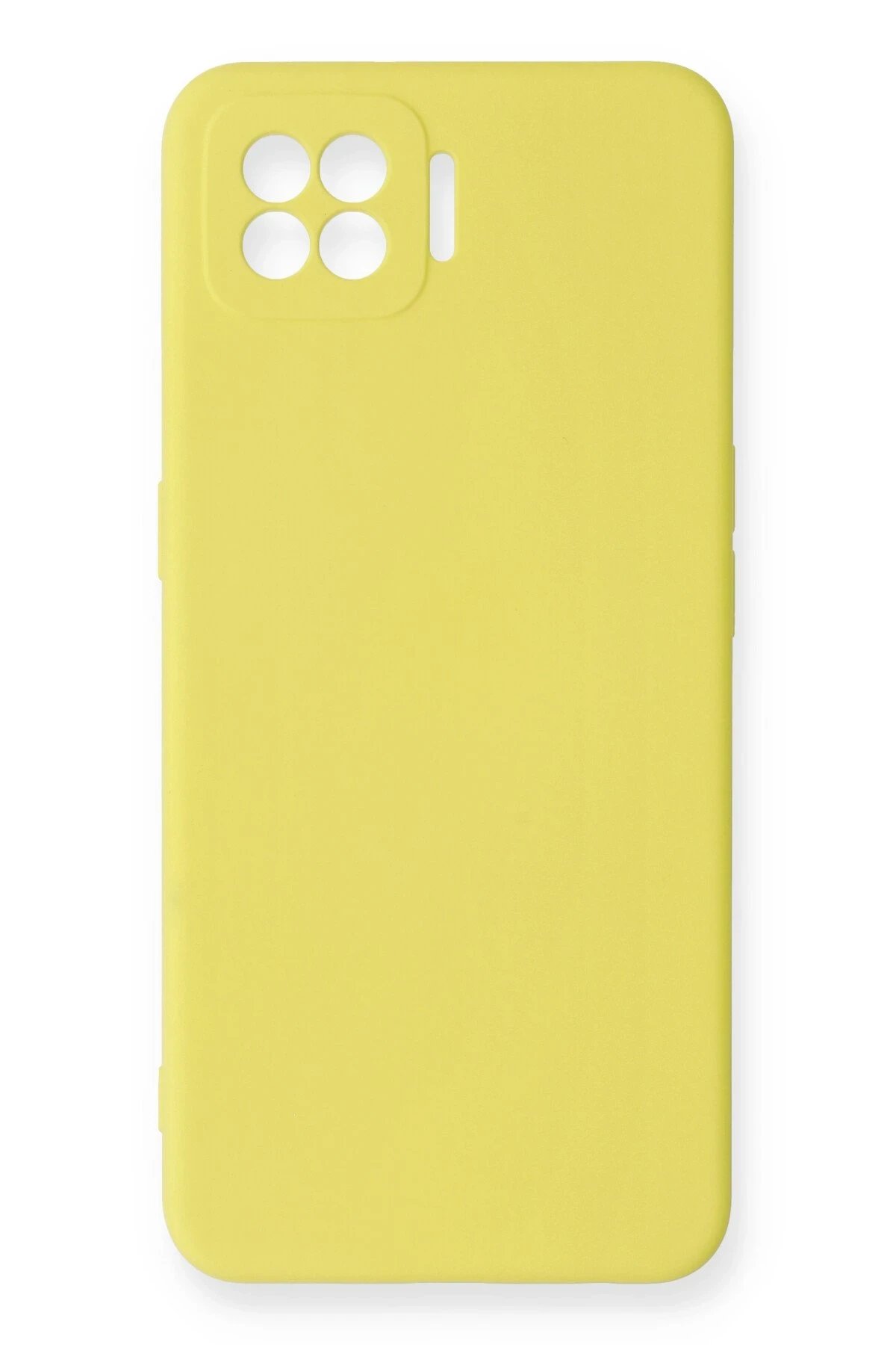 Newface Oppo A73 Kılıf Nano içi Kadife Silikon - Sarı