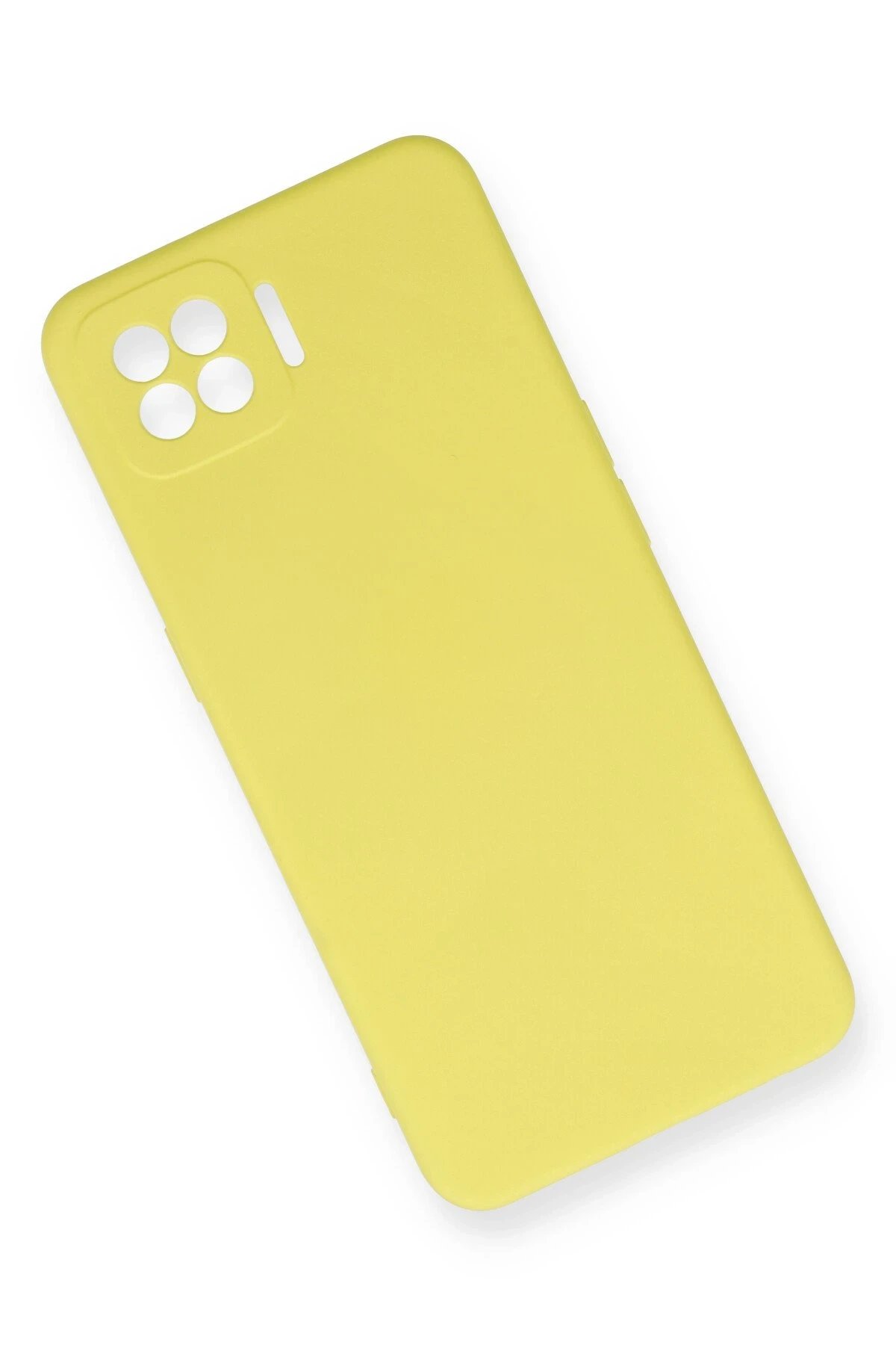 Newface Oppo A73 Kılıf Nano içi Kadife Silikon - Sarı