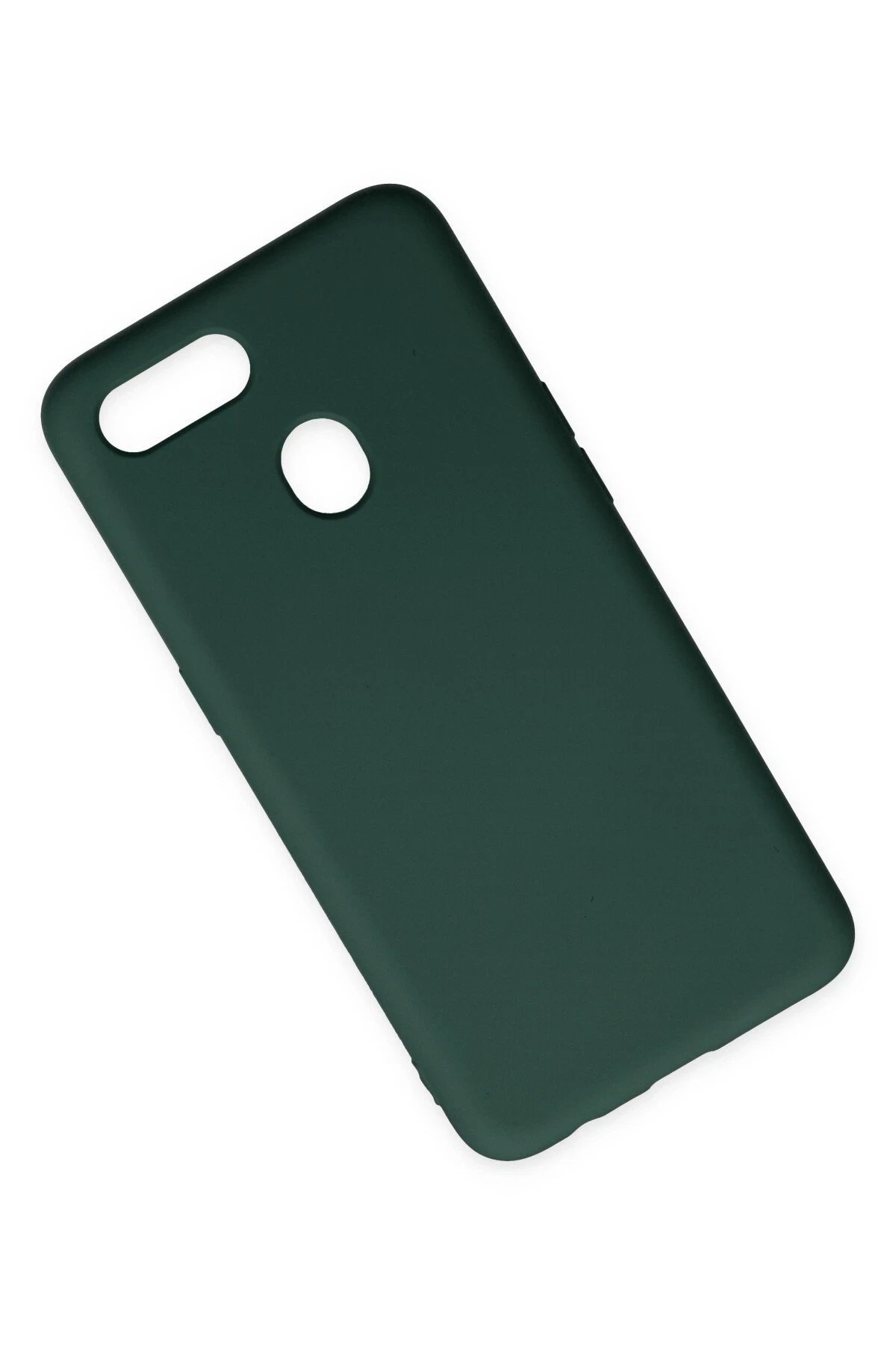 Newface Oppo A12 Kılıf Nano içi Kadife Silikon - Koyu Yeşil