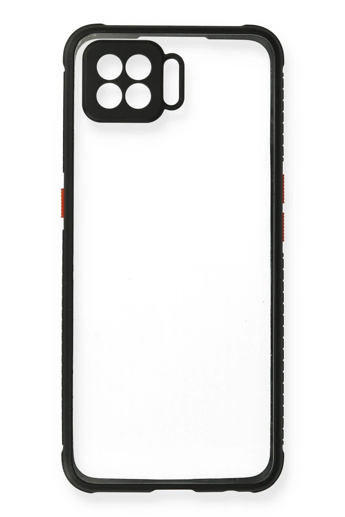 Newface Oppo A73 Kılıf Miami Şeffaf Silikon - Siyah