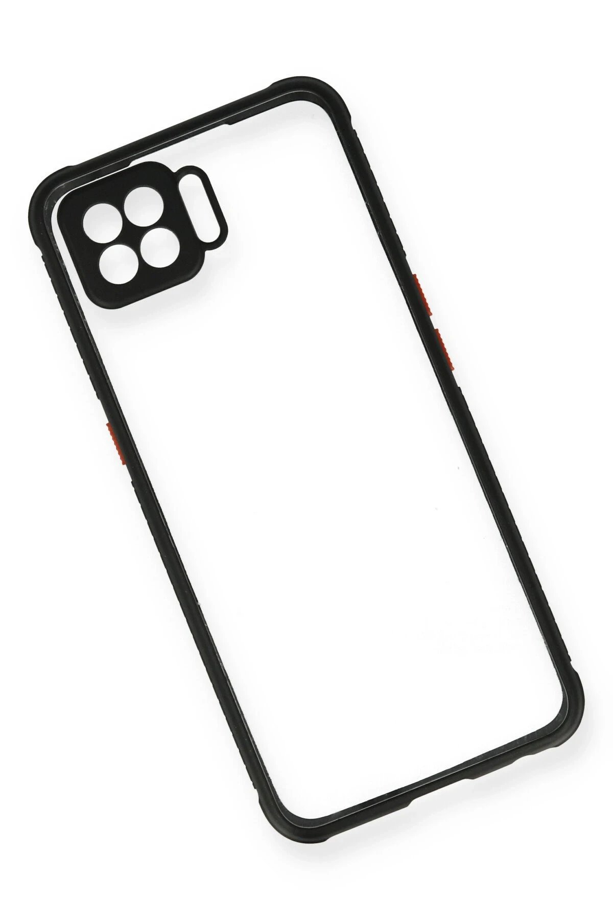 Newface Oppo A73 Kılıf Miami Şeffaf Silikon - Siyah