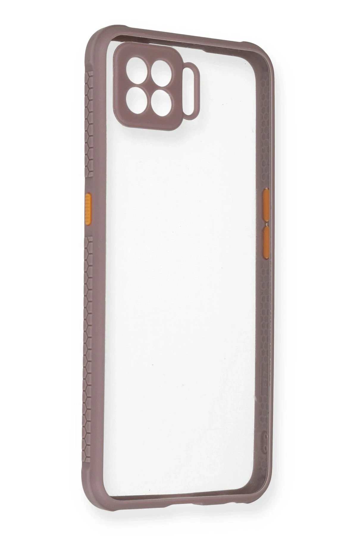 Newface Oppo A73 Kılıf Miami Şeffaf Silikon - Açık Mor