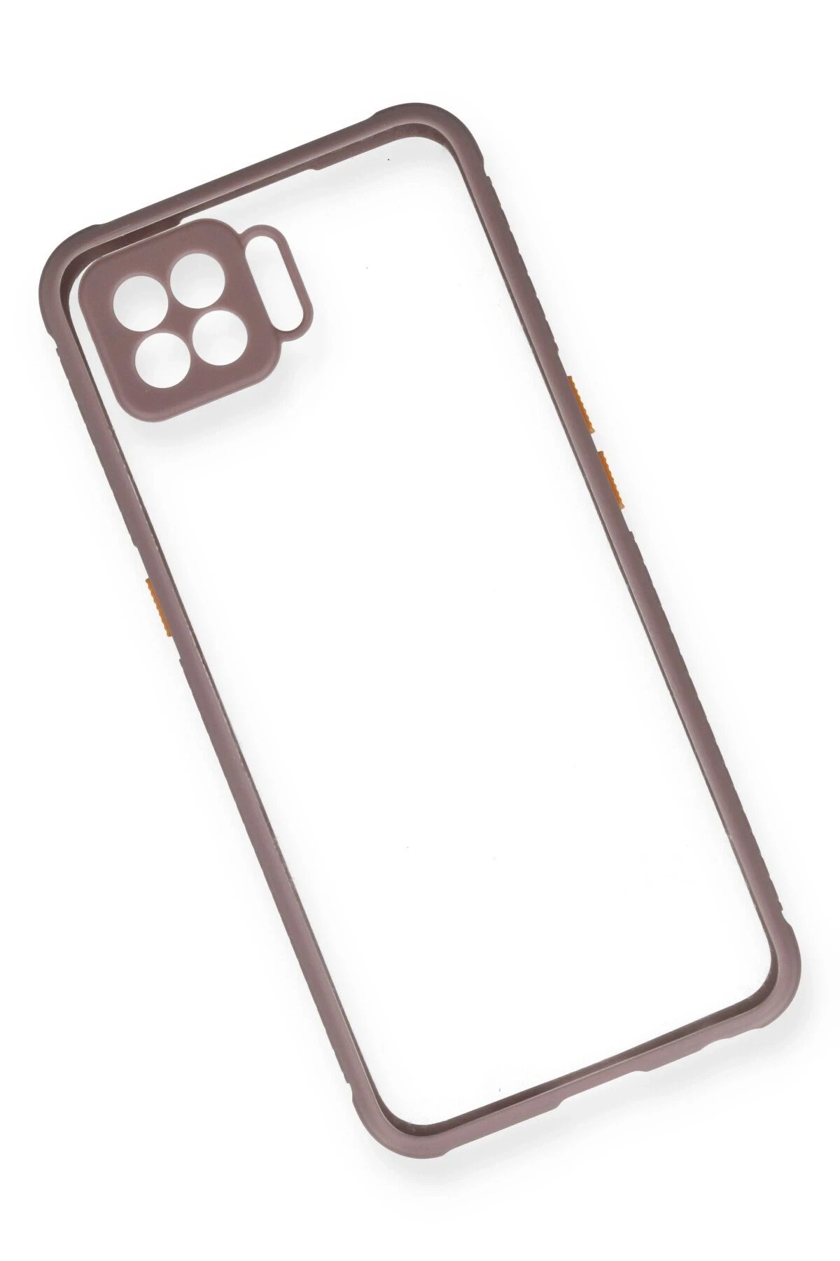 Newface Oppo A73 Kılıf Miami Şeffaf Silikon - Açık Mor