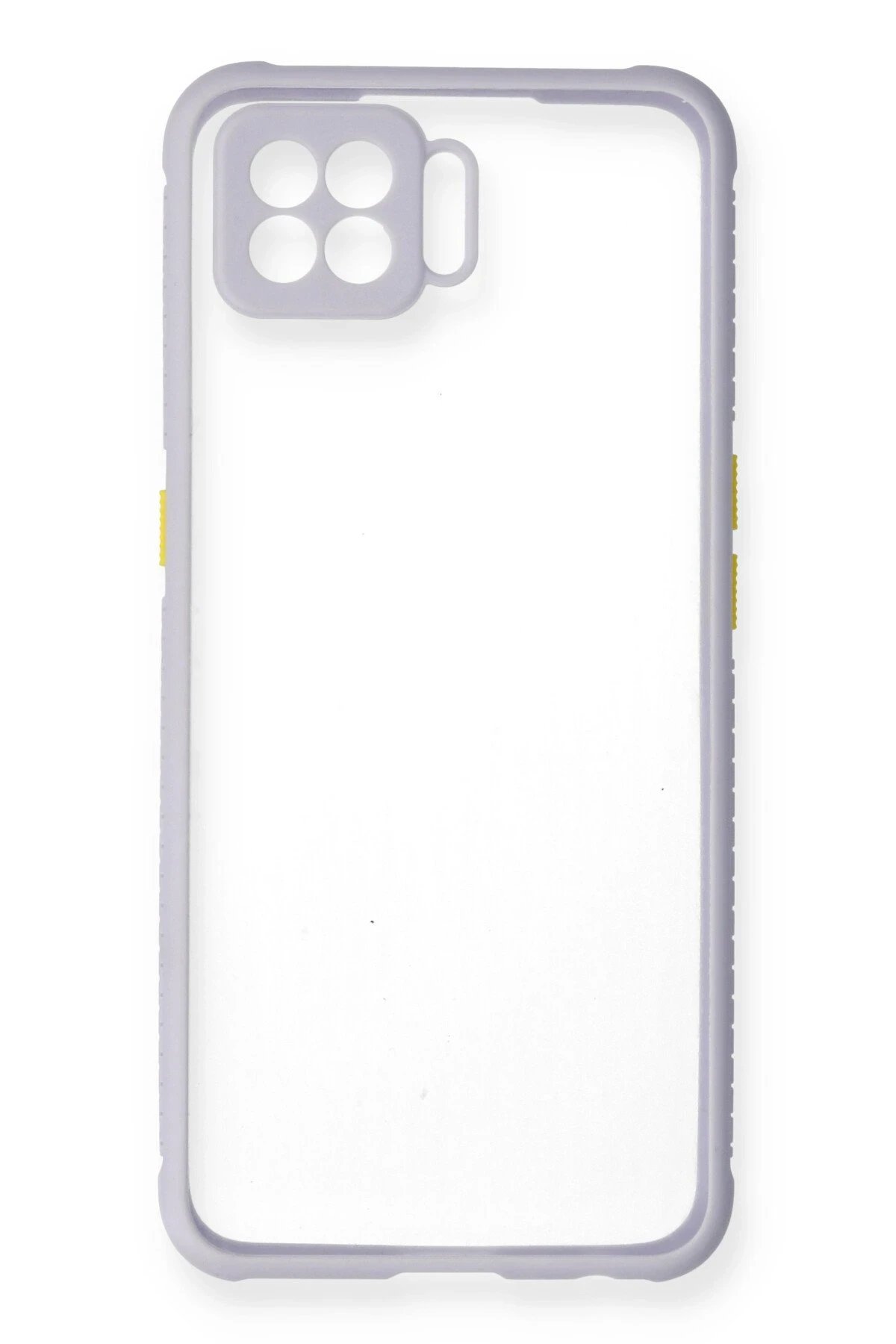 Newface Oppo A73 Kılıf Miami Şeffaf Silikon - Lila