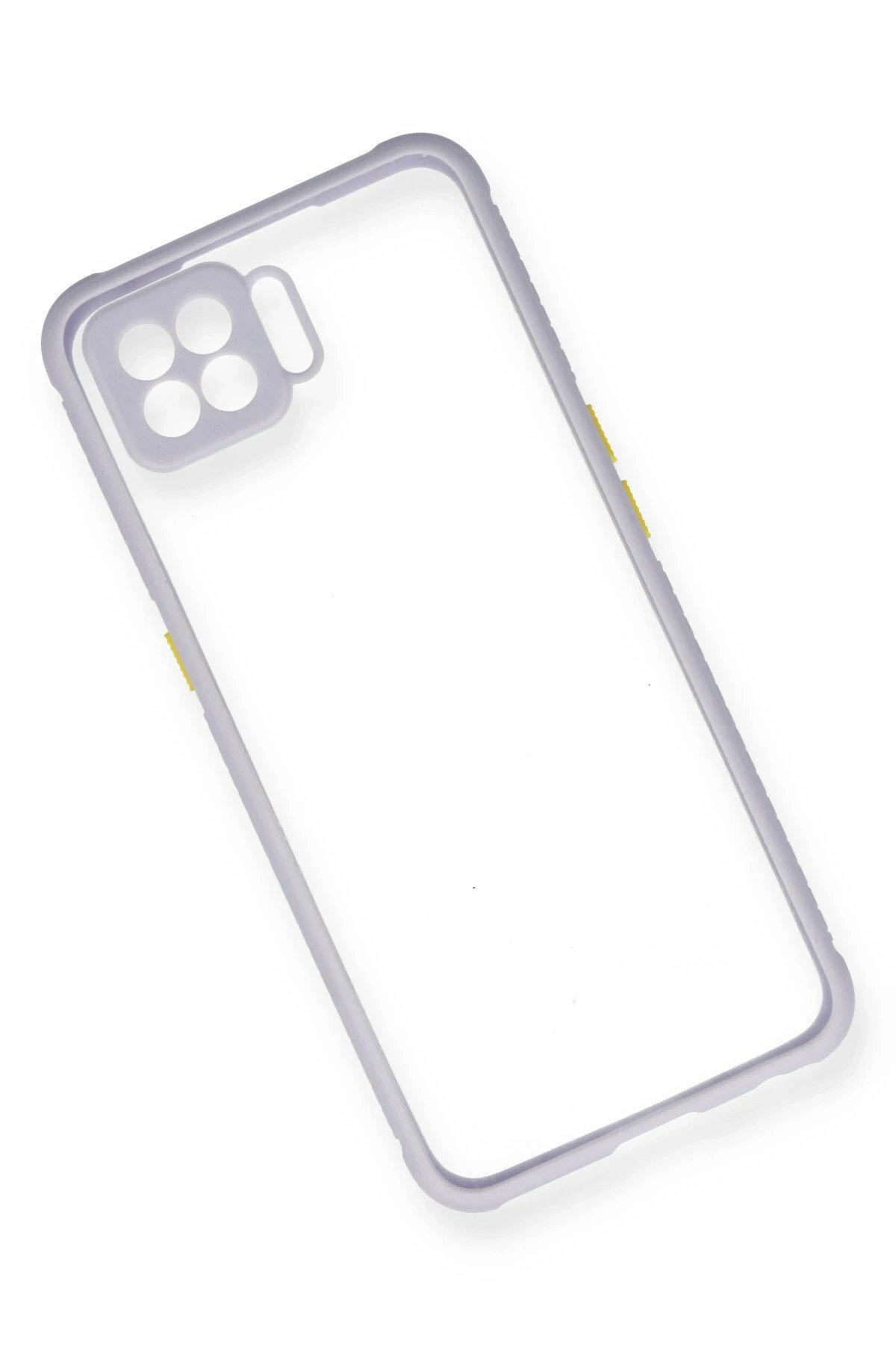 Newface Oppo A73 Kılıf Miami Şeffaf Silikon - Lila