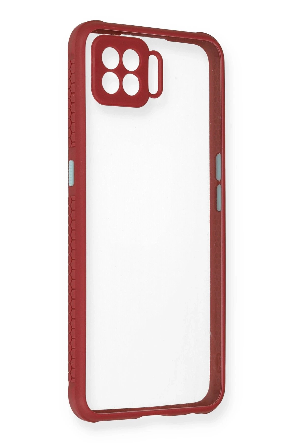 Newface Oppo A73 Kılıf Miami Şeffaf Silikon - Fuşya