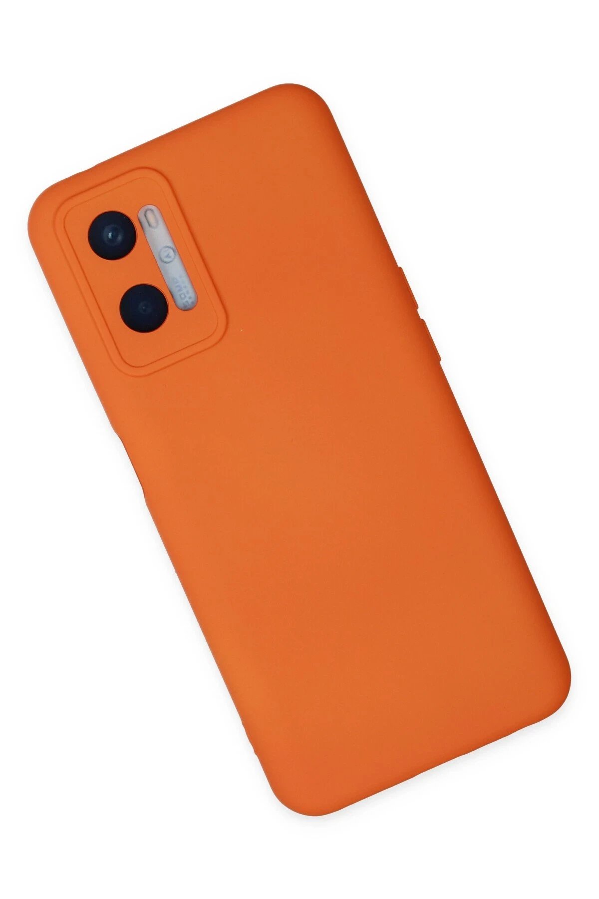 Newface Oppo A96 Kılıf Nano içi Kadife Silikon - Turuncu