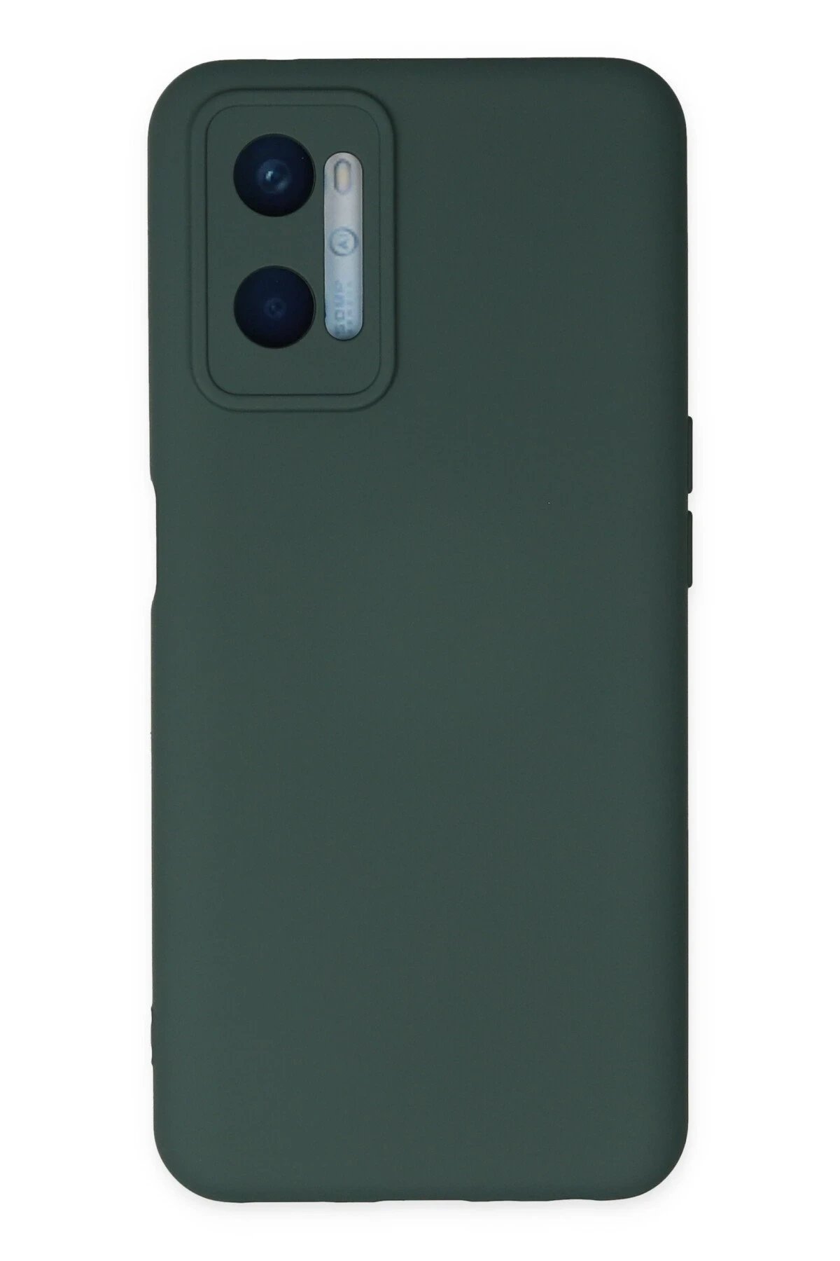 Newface Oppo A96 Kılıf Nano içi Kadife Silikon - Koyu Yeşil