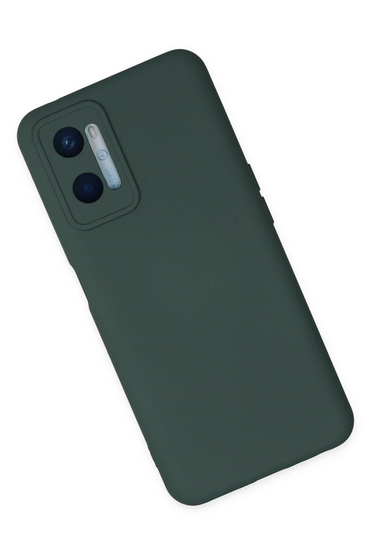 Newface Oppo A96 Kılıf Nano içi Kadife Silikon - Koyu Yeşil