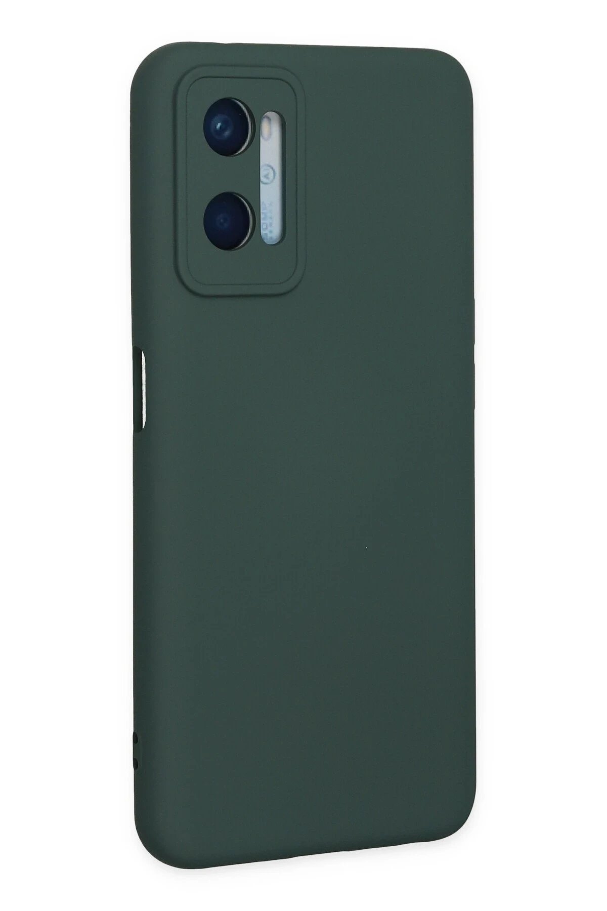 Newface Oppo A96 Kılıf Nano içi Kadife Silikon - Koyu Yeşil