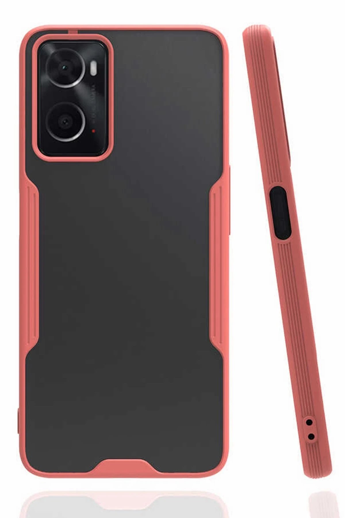 Newface Oppo A96 Kılıf Platin Silikon - Pembe