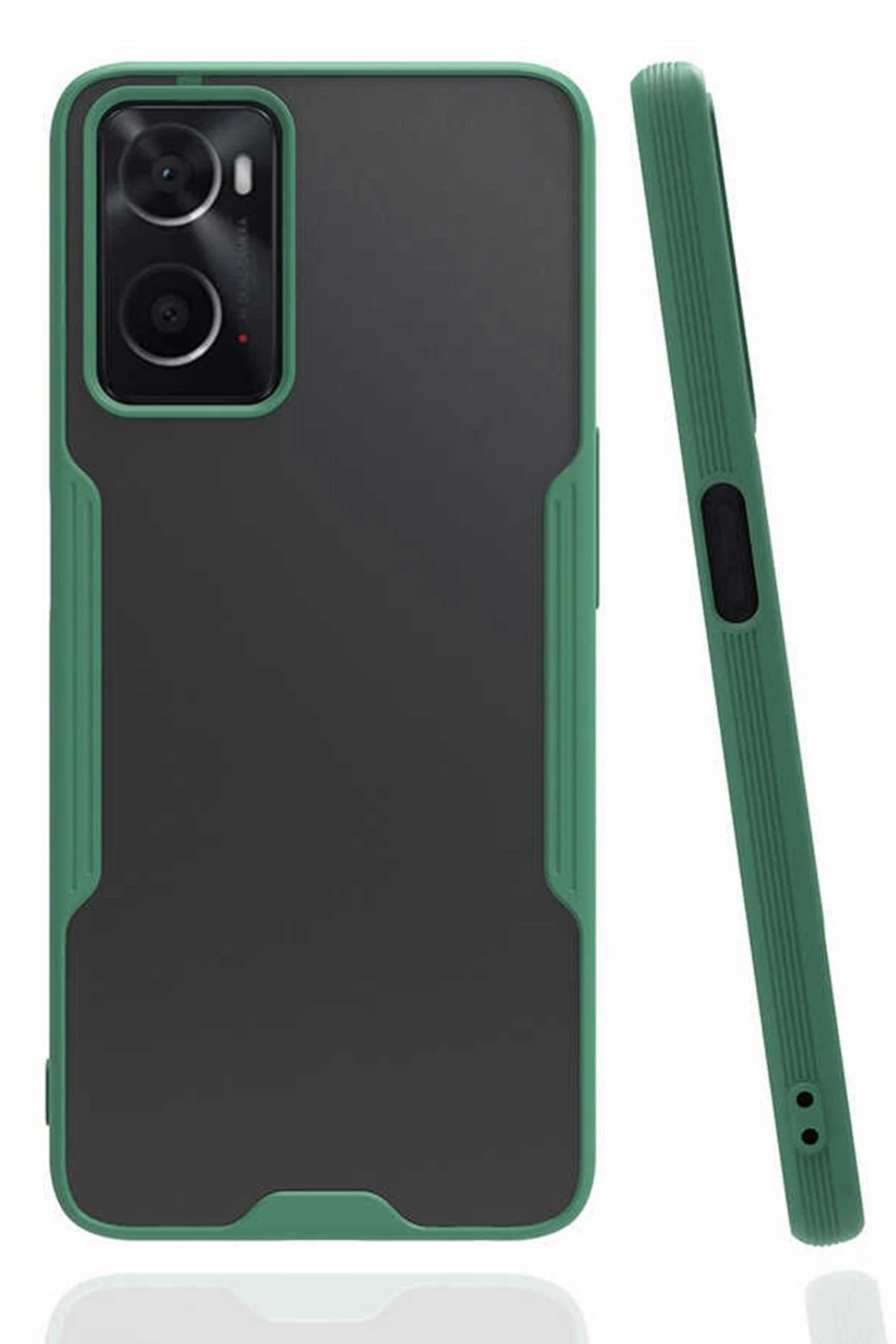 Newface Oppo A96 Kılıf Platin Silikon - Yeşil