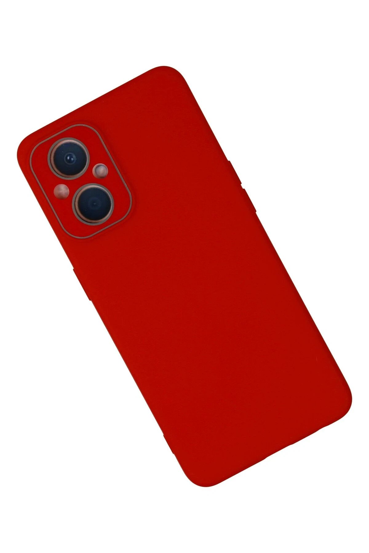 Newface Oppo Reno 7 Lite Kılıf Lansman Glass Kapak - Kırmızı