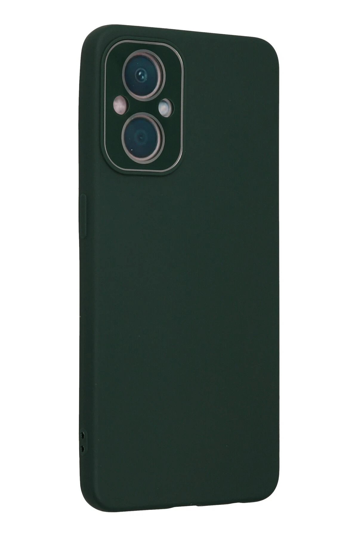 Newface Oppo Reno 7 Lite Kılıf Lansman Glass Kapak - Koyu Yeşil