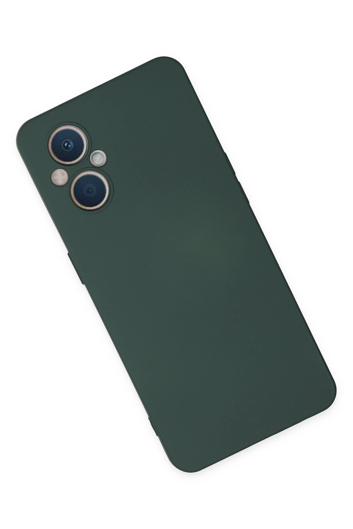 Newface Oppo Reno 7 Lite Kılıf Nano içi Kadife Silikon - Koyu Yeşil