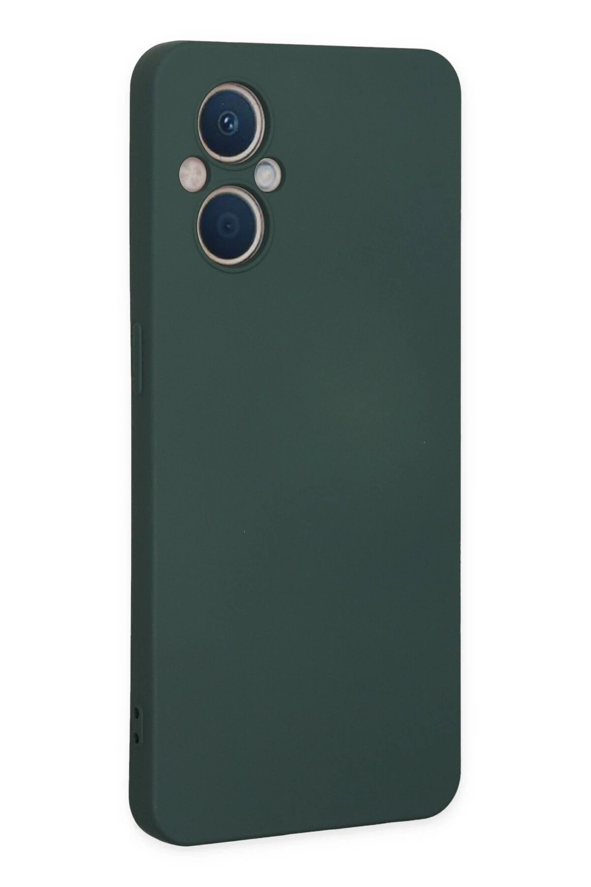 Newface Oppo Reno 7 Lite Kılıf Nano içi Kadife Silikon - Koyu Yeşil