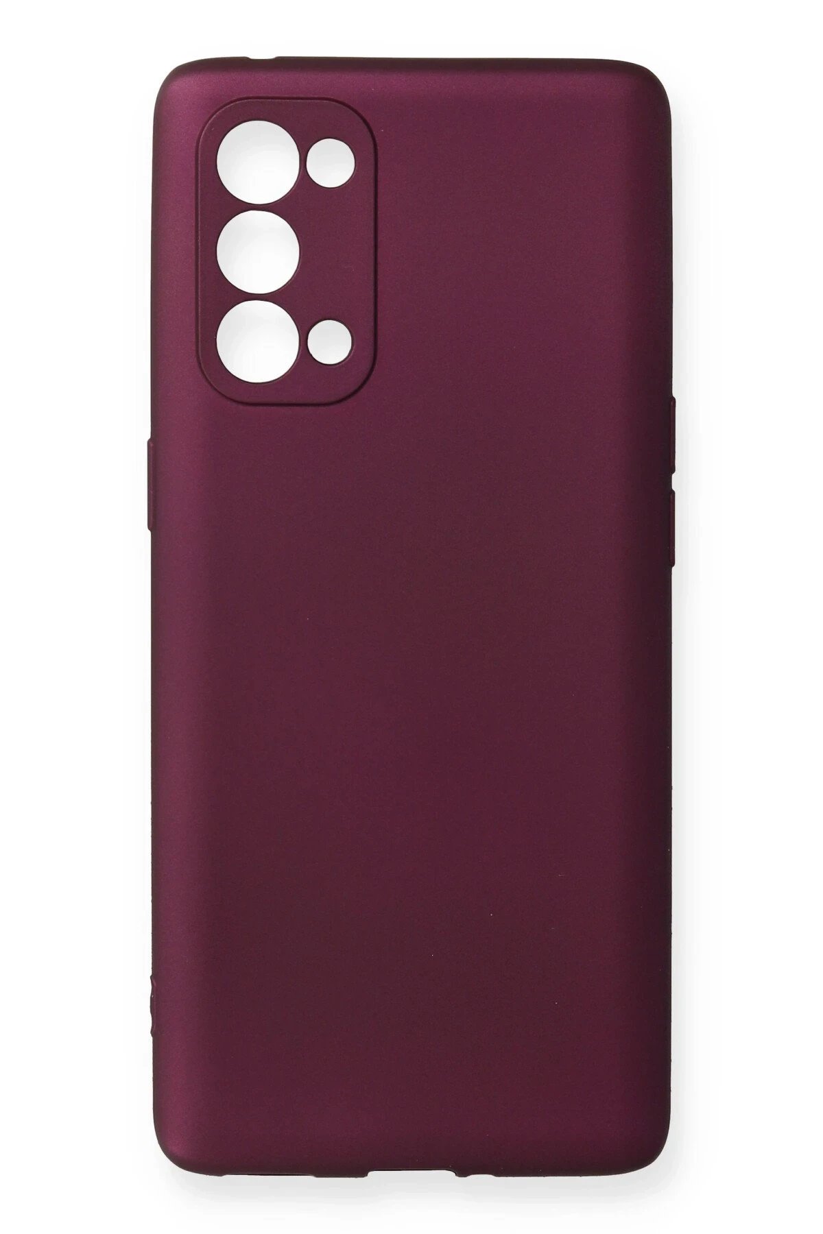 Newface Oppo Reno 5 Pro Kılıf First Silikon - Mürdüm