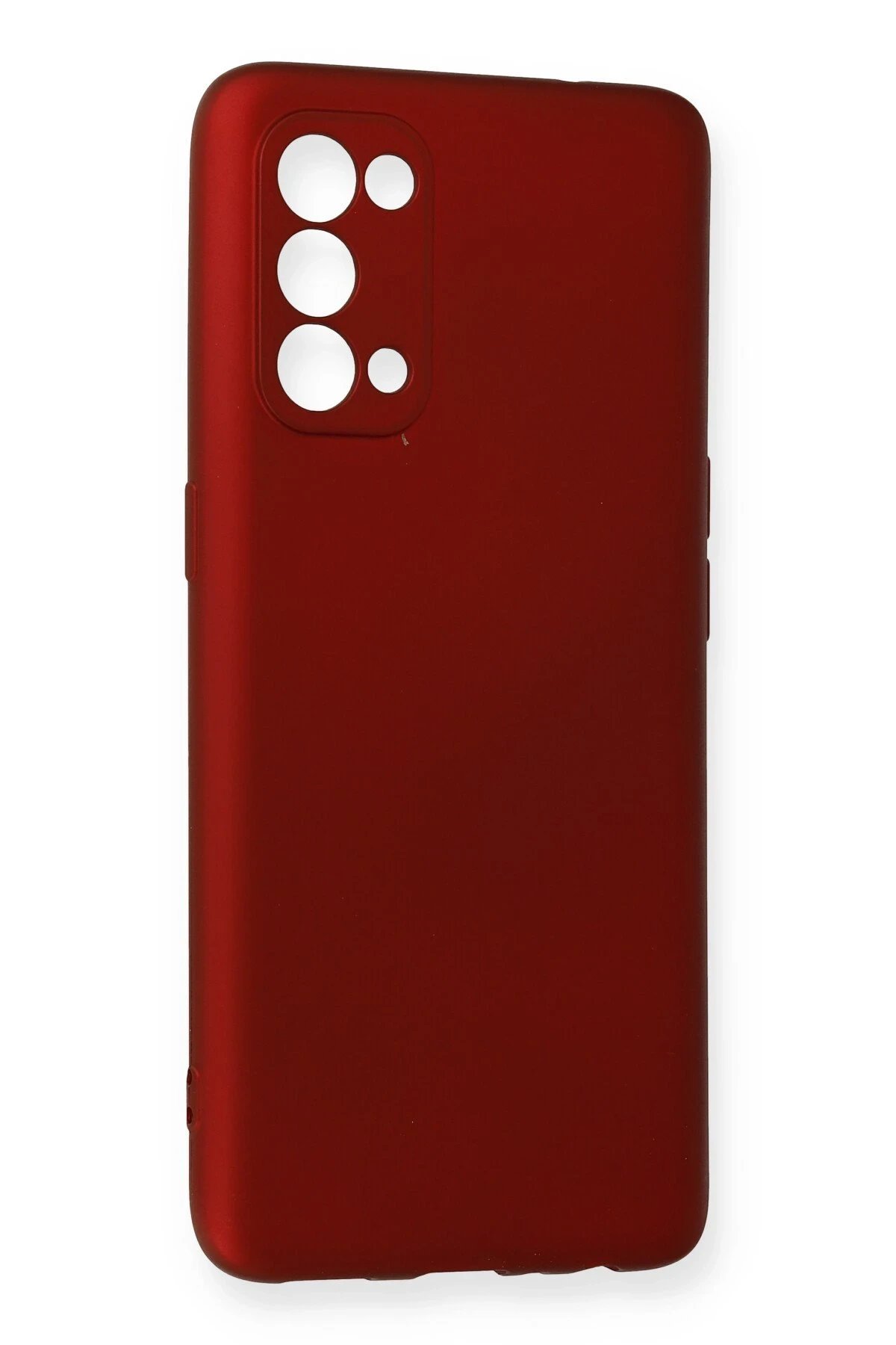 Newface Oppo Reno 5 Kılıf First Silikon - Bordo