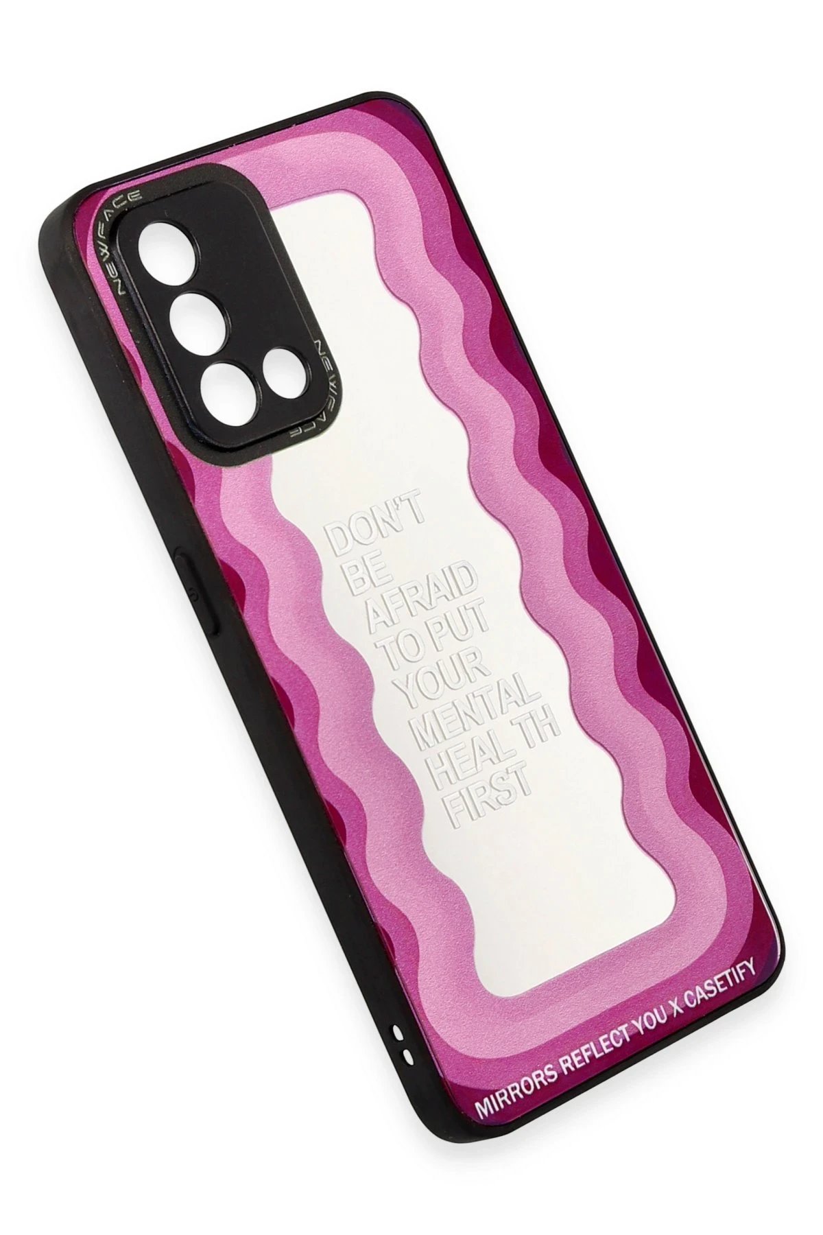 Newface Oppo A74 4G Kılıf Mirror Desenli Kapak - Mirror - 11