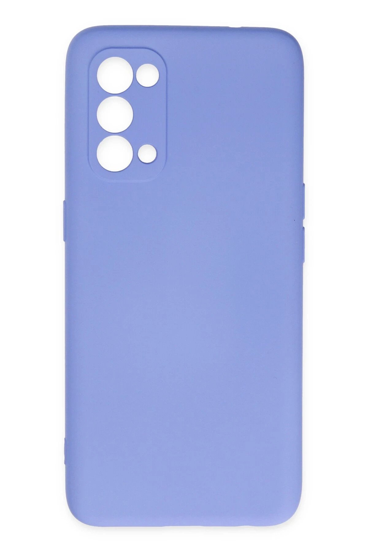 Newface Oppo Reno 5 Kılıf Nano içi Kadife Silikon - Lila