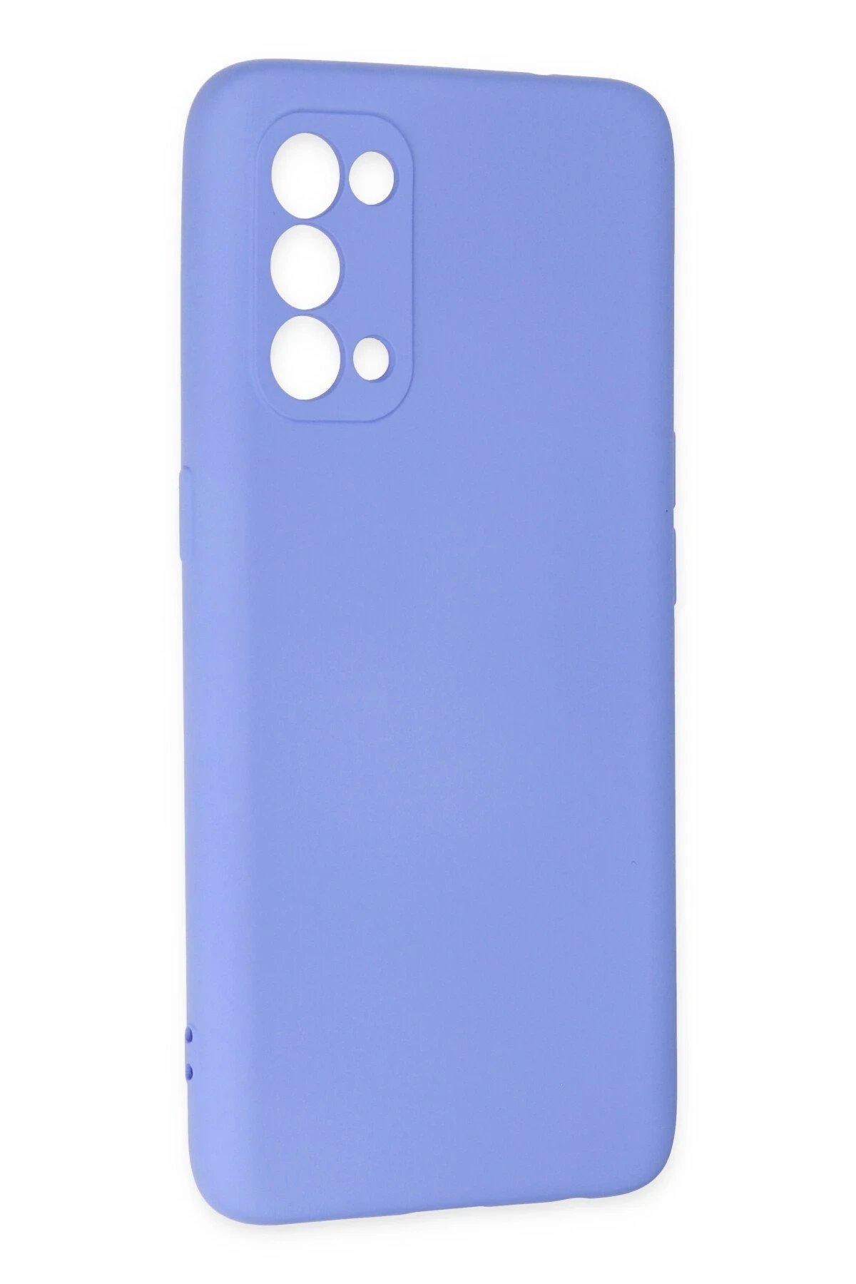 Newface Oppo Reno 5 Kılıf Nano içi Kadife Silikon - Lila