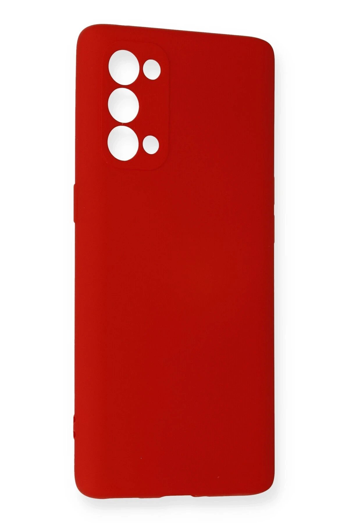 Newface Oppo Reno 5 Pro Kılıf Nano içi Kadife Silikon - Kırmızı