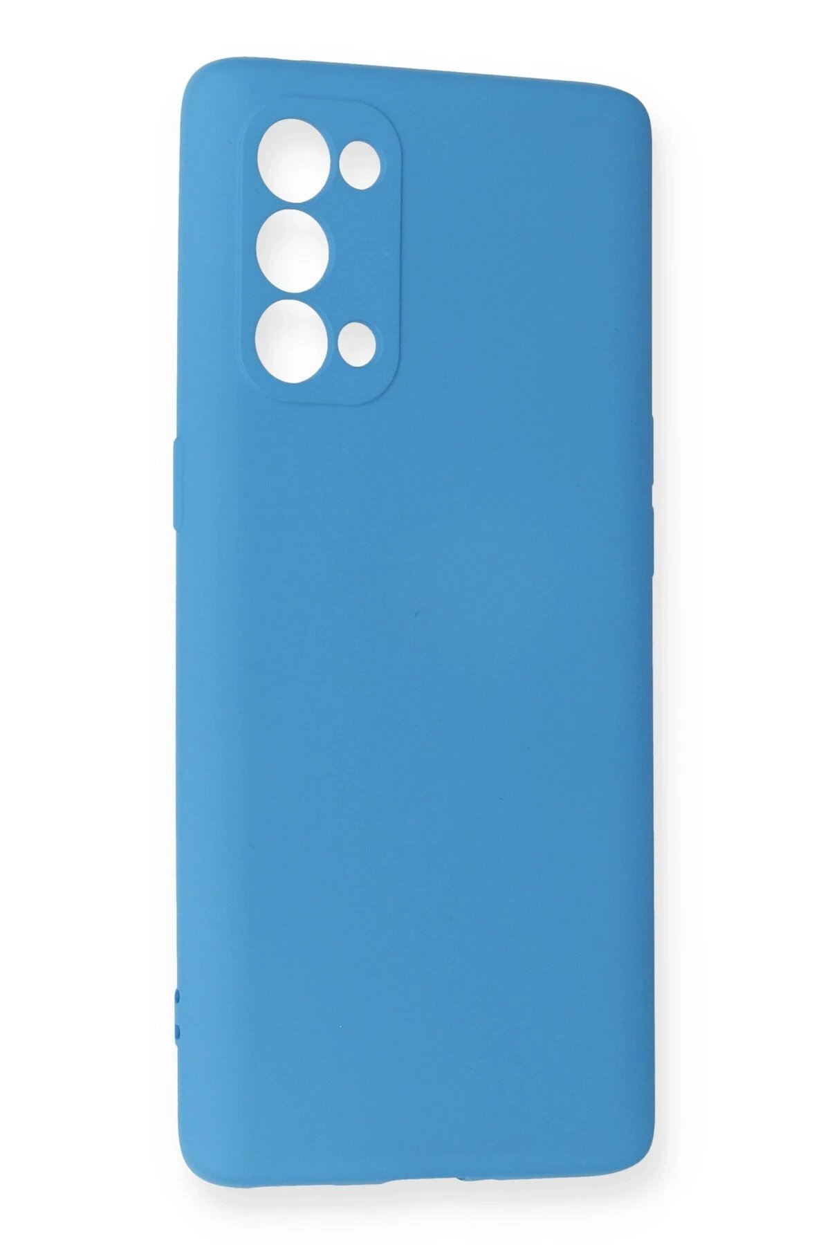 Newface Oppo Reno 5 Pro Kılıf Nano içi Kadife Silikon - Mavi