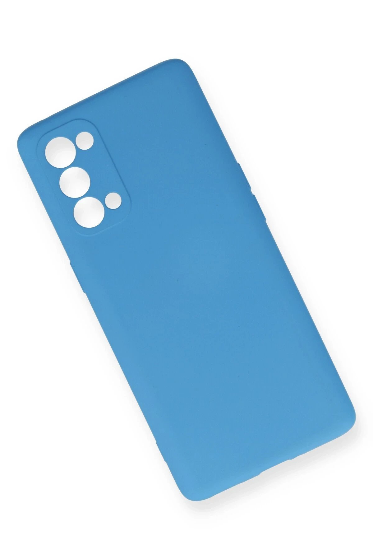 Newface Oppo Reno 5 Pro Kılıf Nano içi Kadife Silikon - Mavi