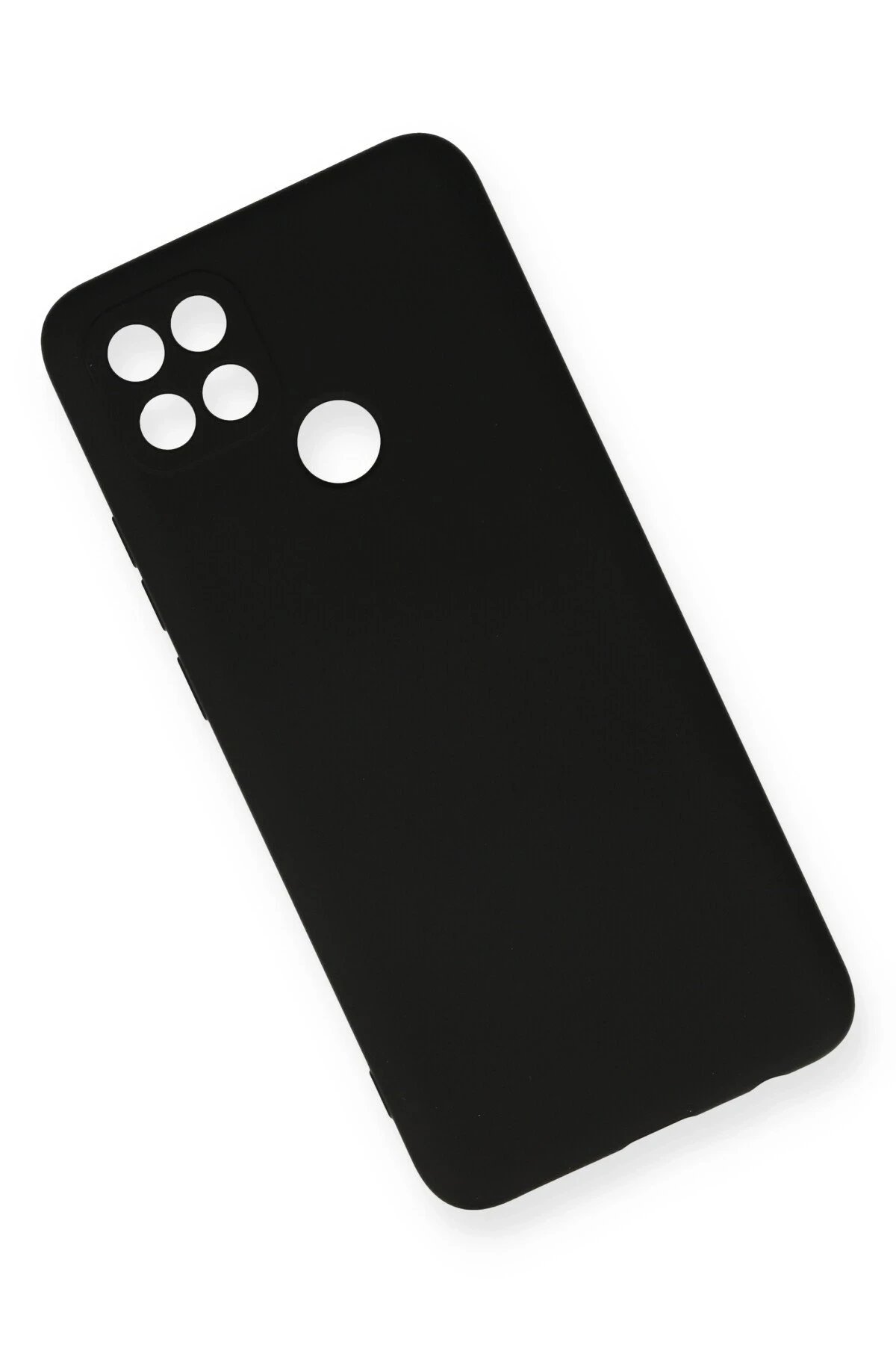 Newface Oppo A15 Kılıf Nano içi Kadife Silikon - Siyah