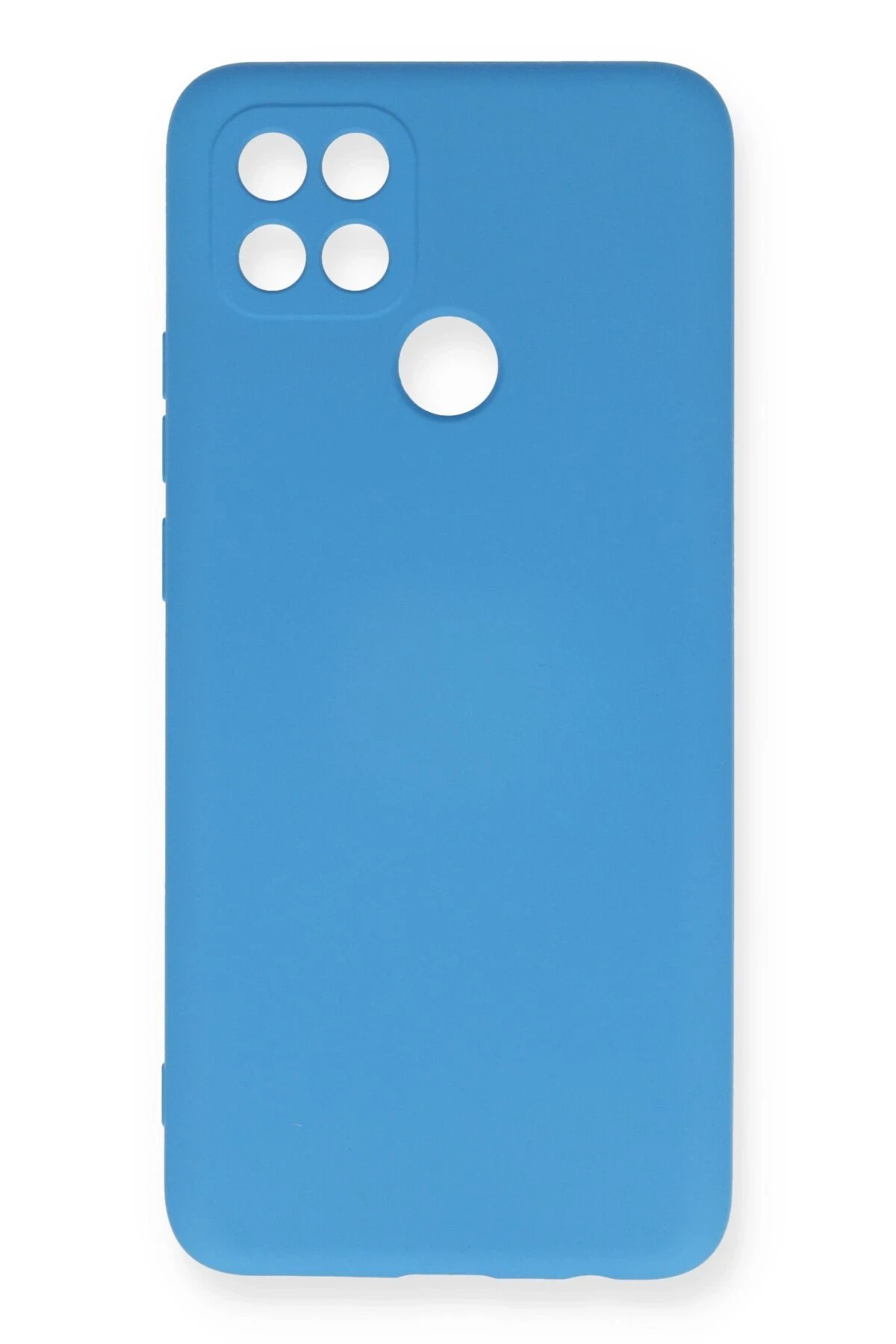 Newface Oppo A15 Kılıf Nano içi Kadife Silikon - Mavi