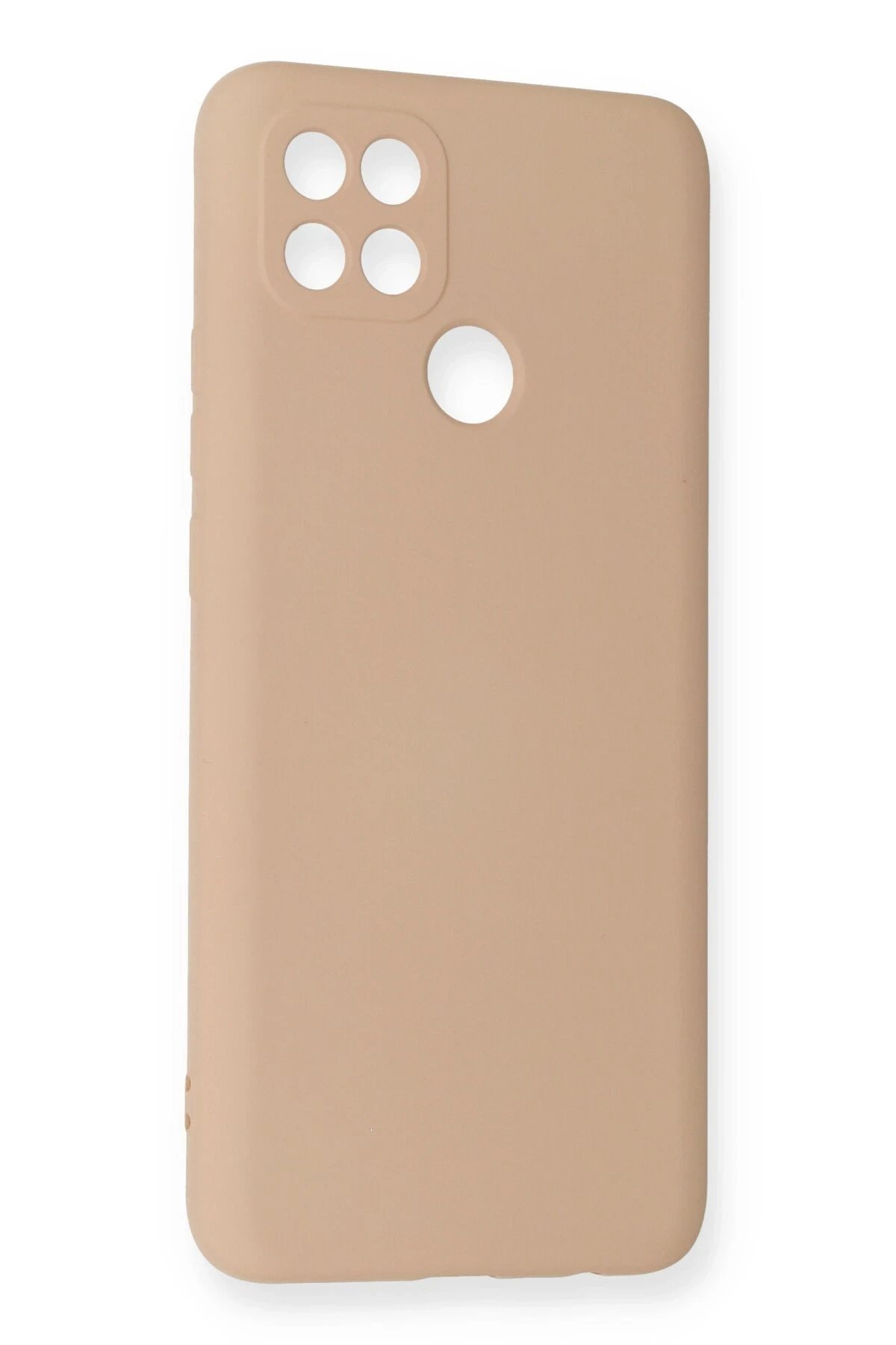 Newface Oppo A15 Kılıf Nano içi Kadife Silikon - Pudra