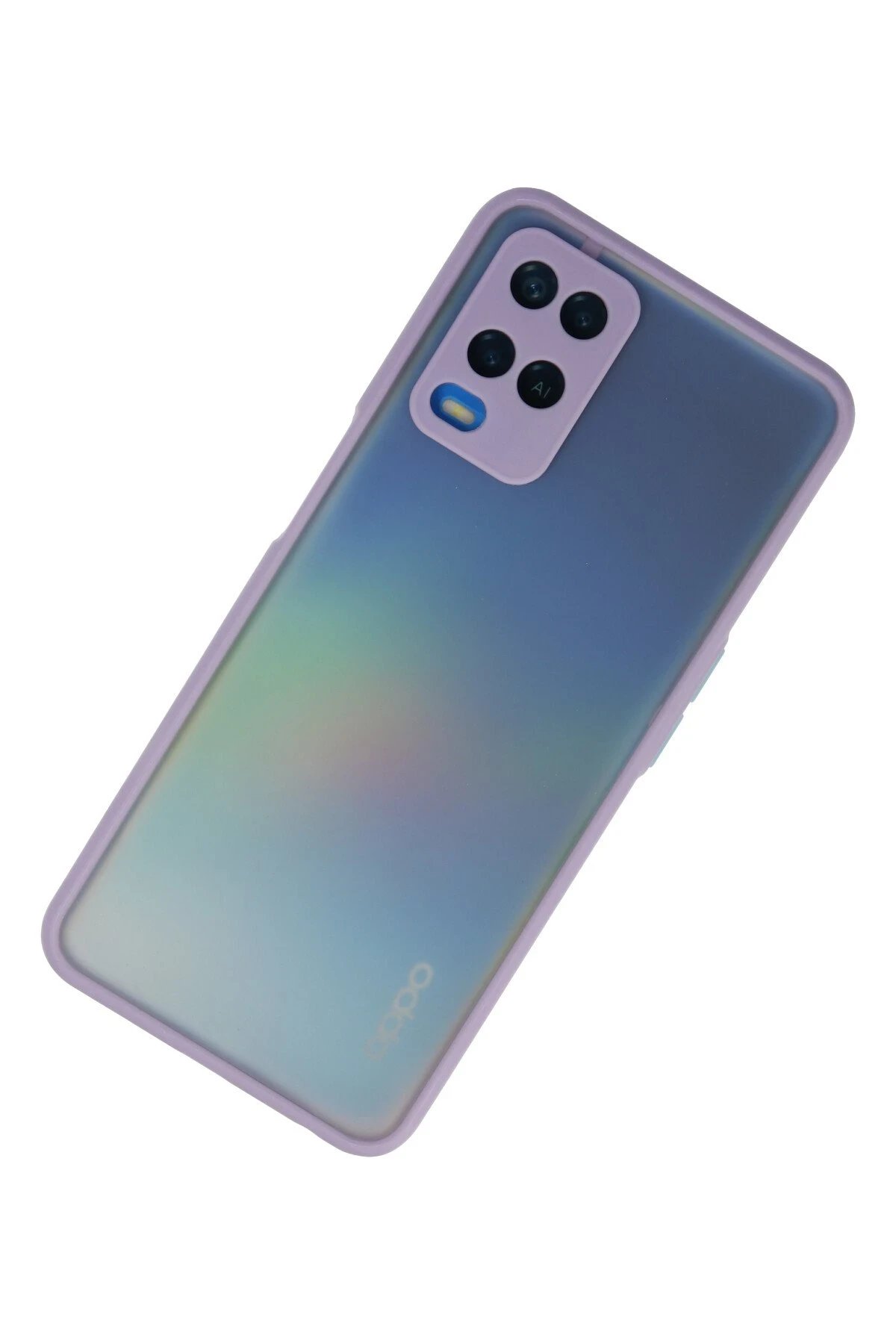 Newface Oppo A54 4G Kılıf Montreal Silikon Kapak - Mor