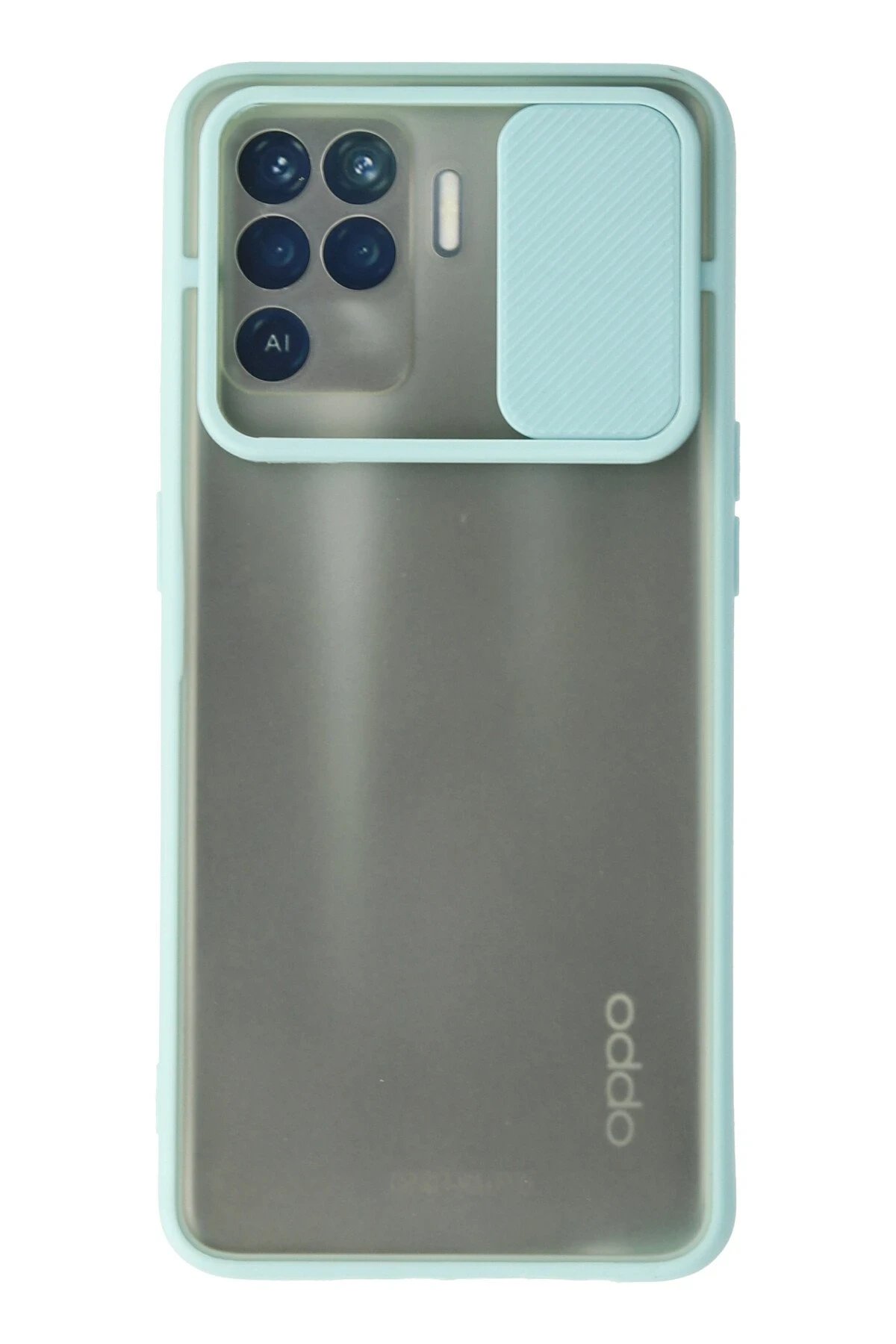 Newface Oppo Reno 5 Lite Kılıf Palm Buzlu Kamera Sürgülü Silikon uaz