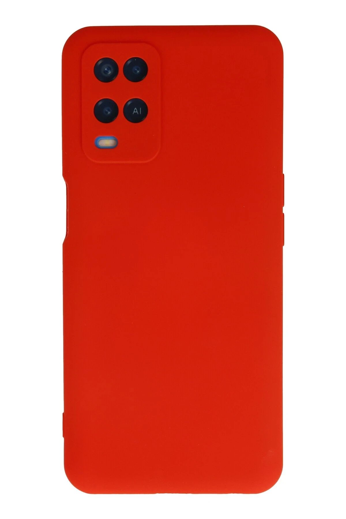 Newface Oppo A54 4G Kılıf Nano içi Kadife Silikon - Kırmızı