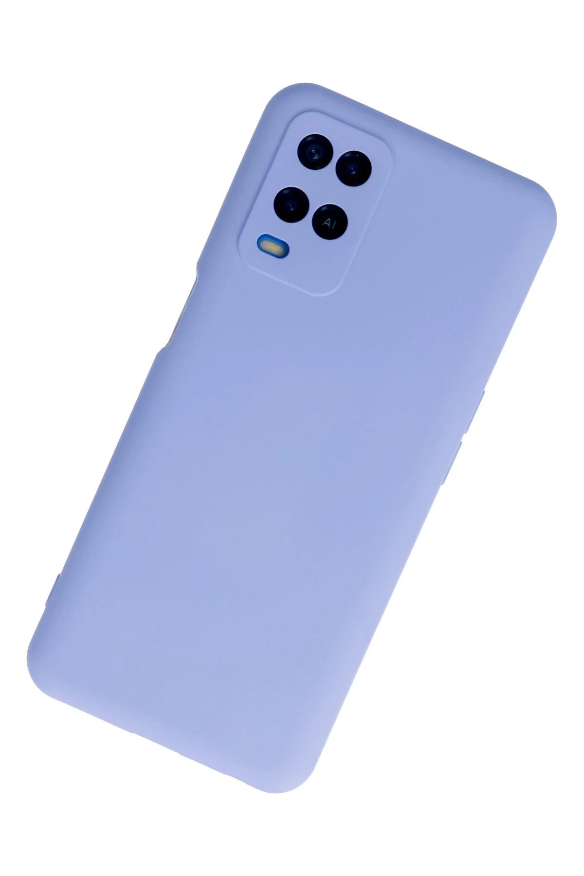 Newface Oppo A54 4G Kılıf Nano içi Kadife Silikon - Lila