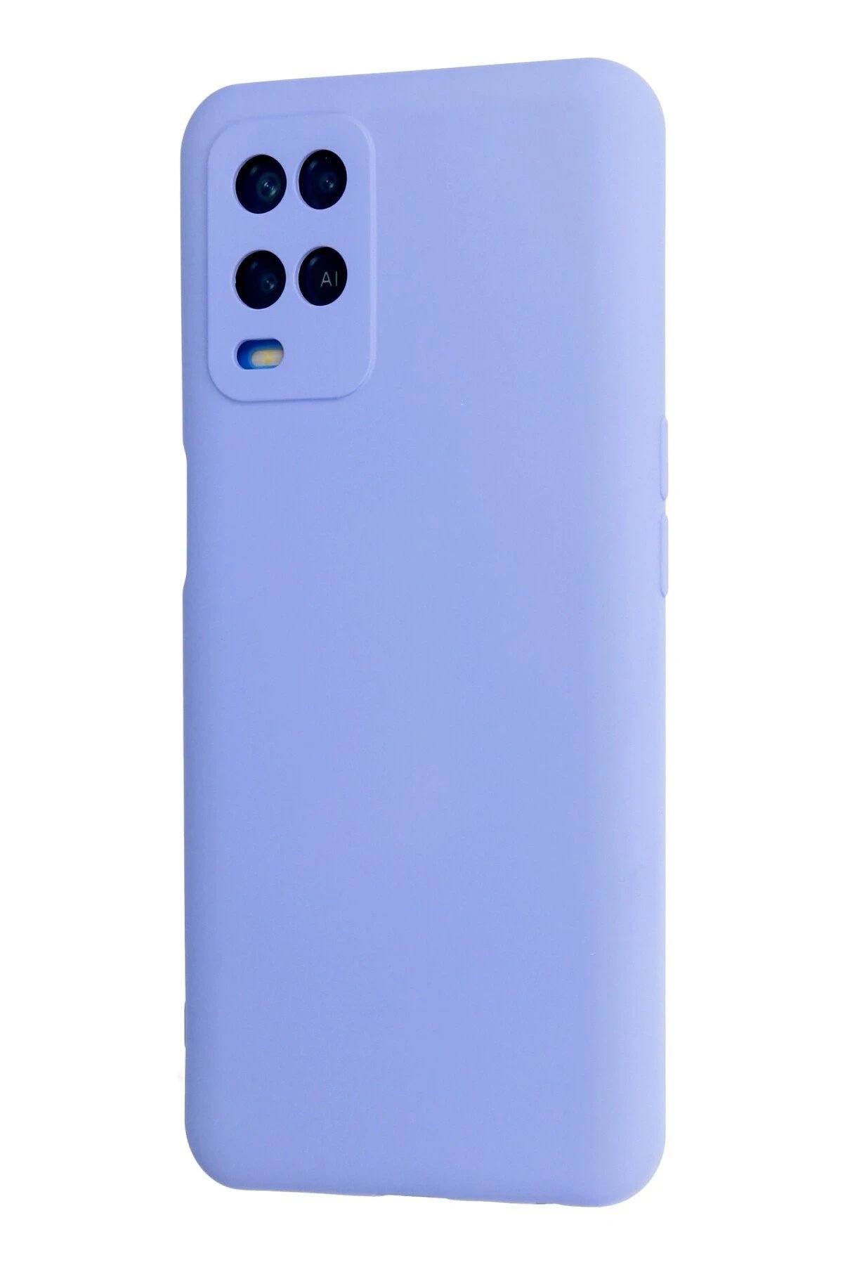 Newface Oppo A54 4G Kılıf Nano içi Kadife Silikon - Lila