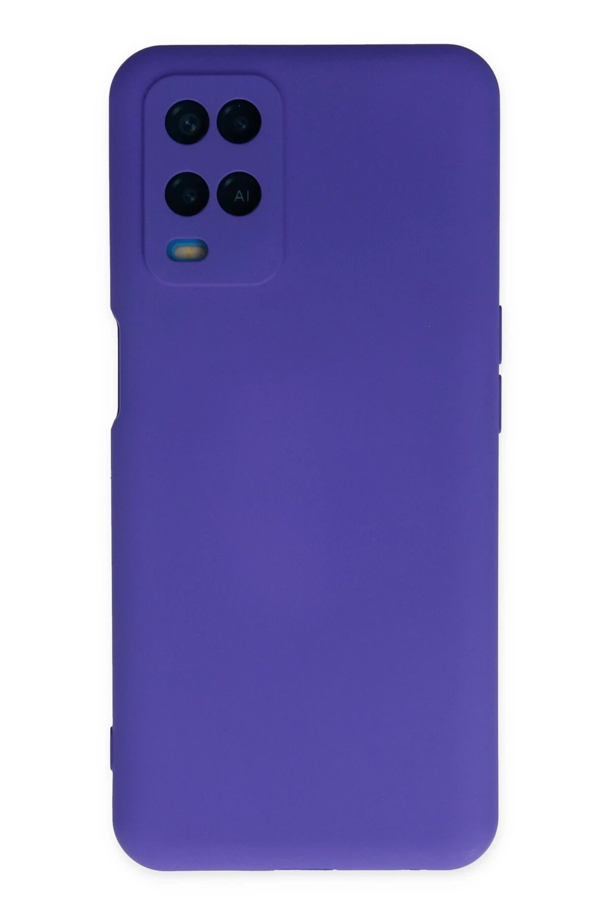 Newface Oppo A54 4G Kılıf Nano içi Kadife Silikon - Mor