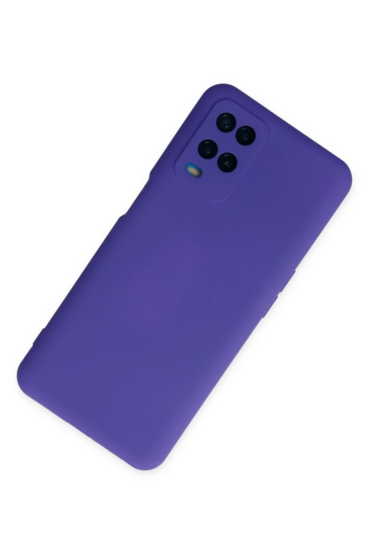 Newface Oppo A54 4G Kılıf Nano içi Kadife Silikon - Mor