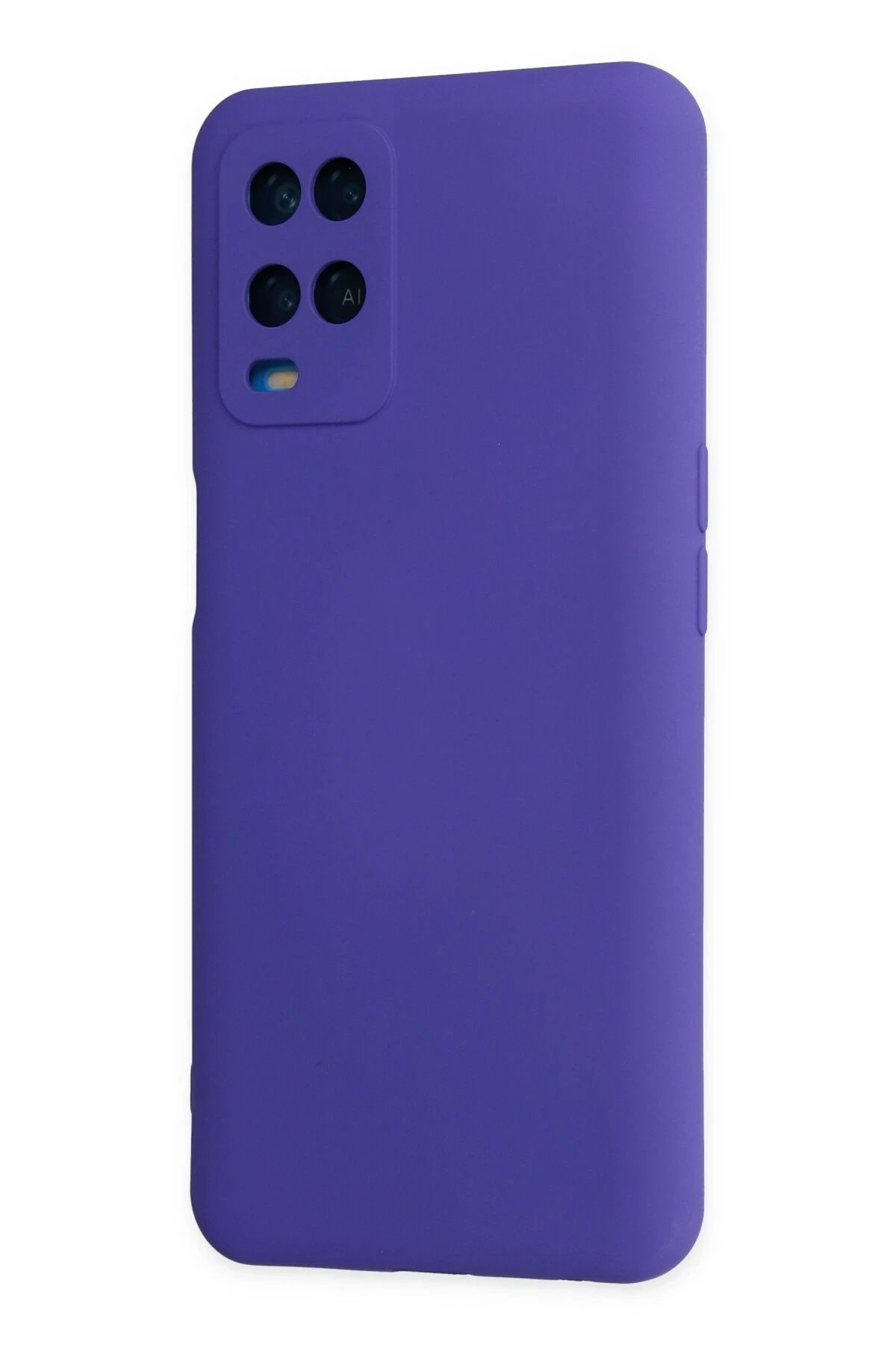 Newface Oppo A54 4G Kılıf Nano içi Kadife Silikon - Mor