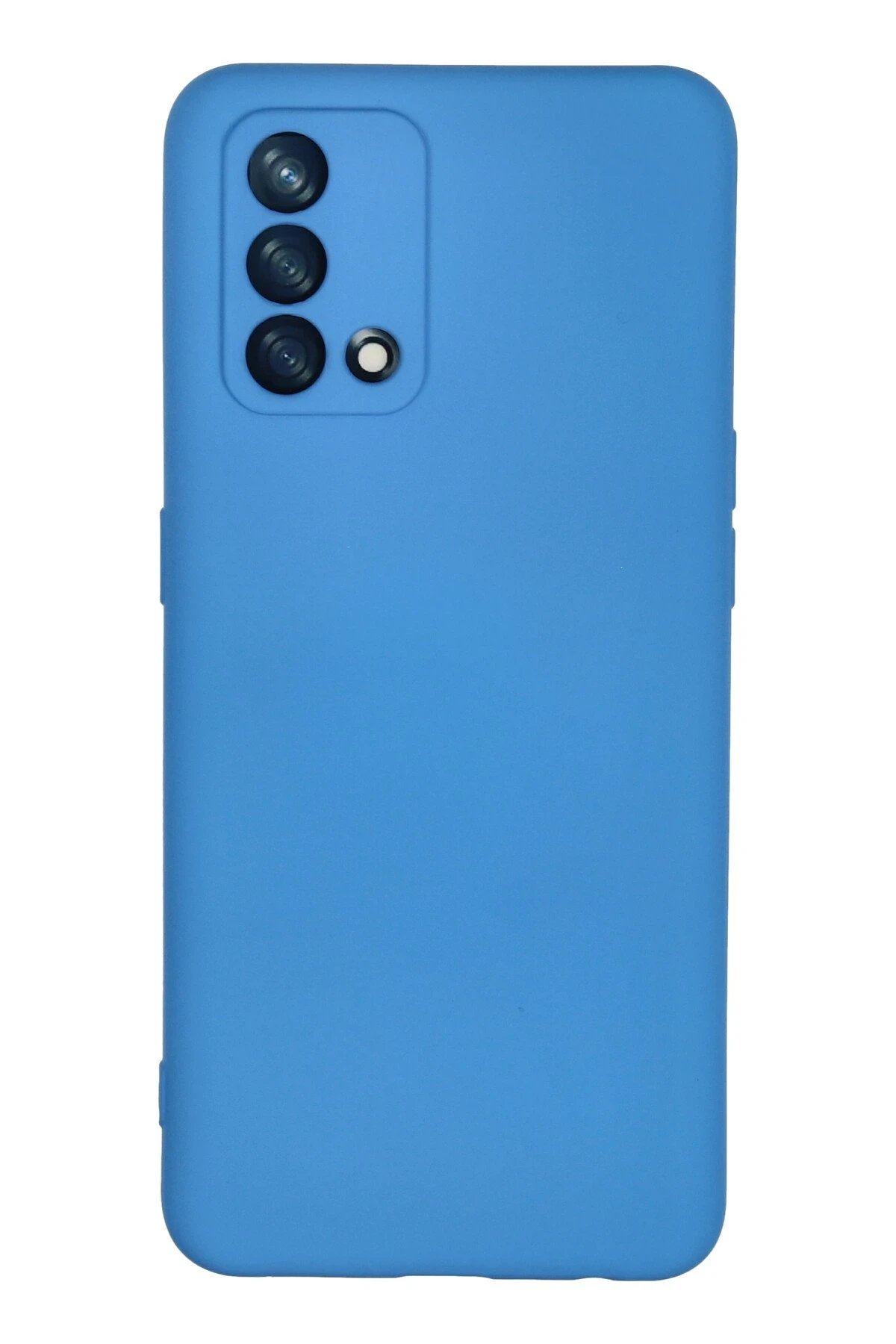 Newface Oppo A74 4G Kılıf Nano içi Kadife Silikon - Mavi