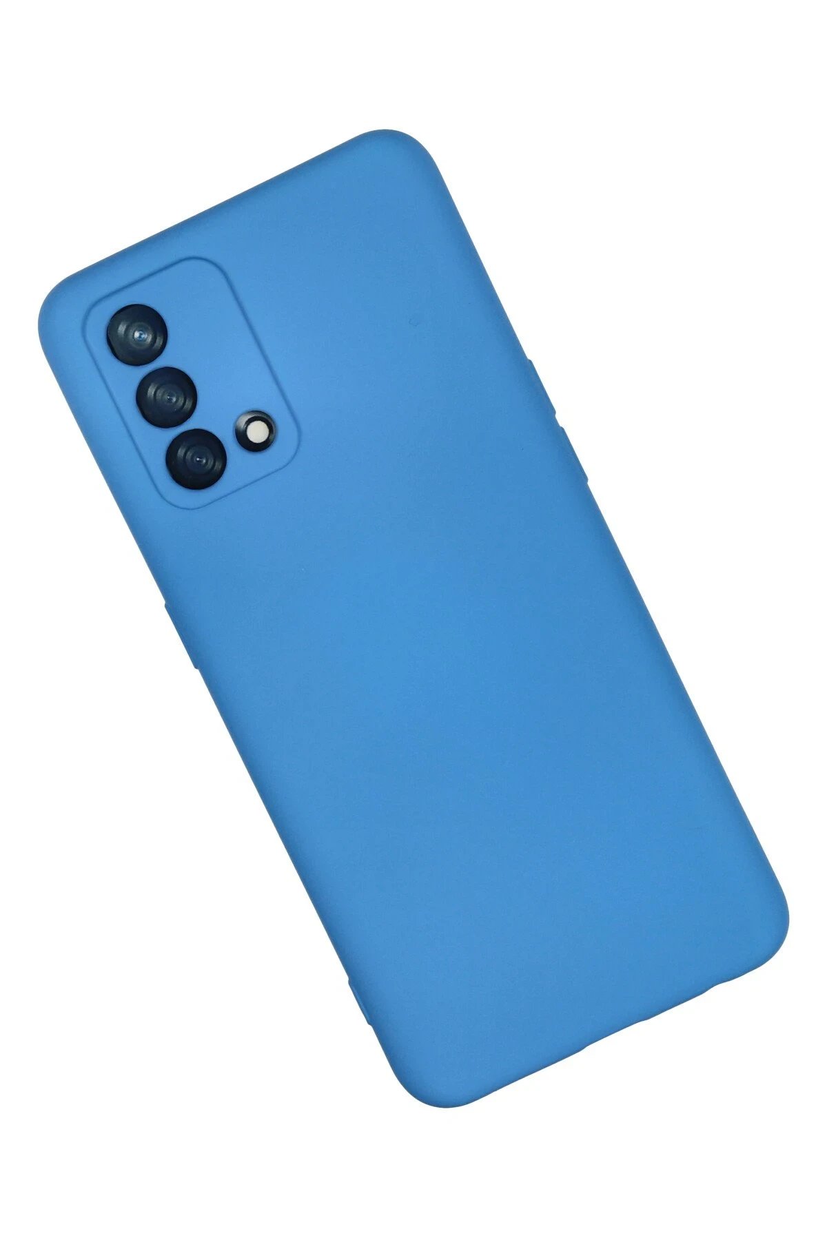 Newface Oppo A74 4G Kılıf Nano içi Kadife Silikon - Mavi