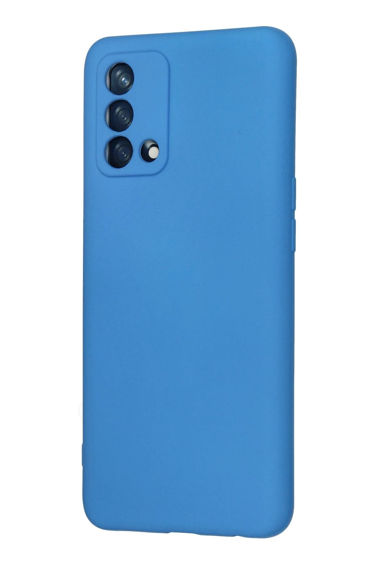 Newface Oppo A74 4G Kılıf Nano içi Kadife Silikon - Mavi