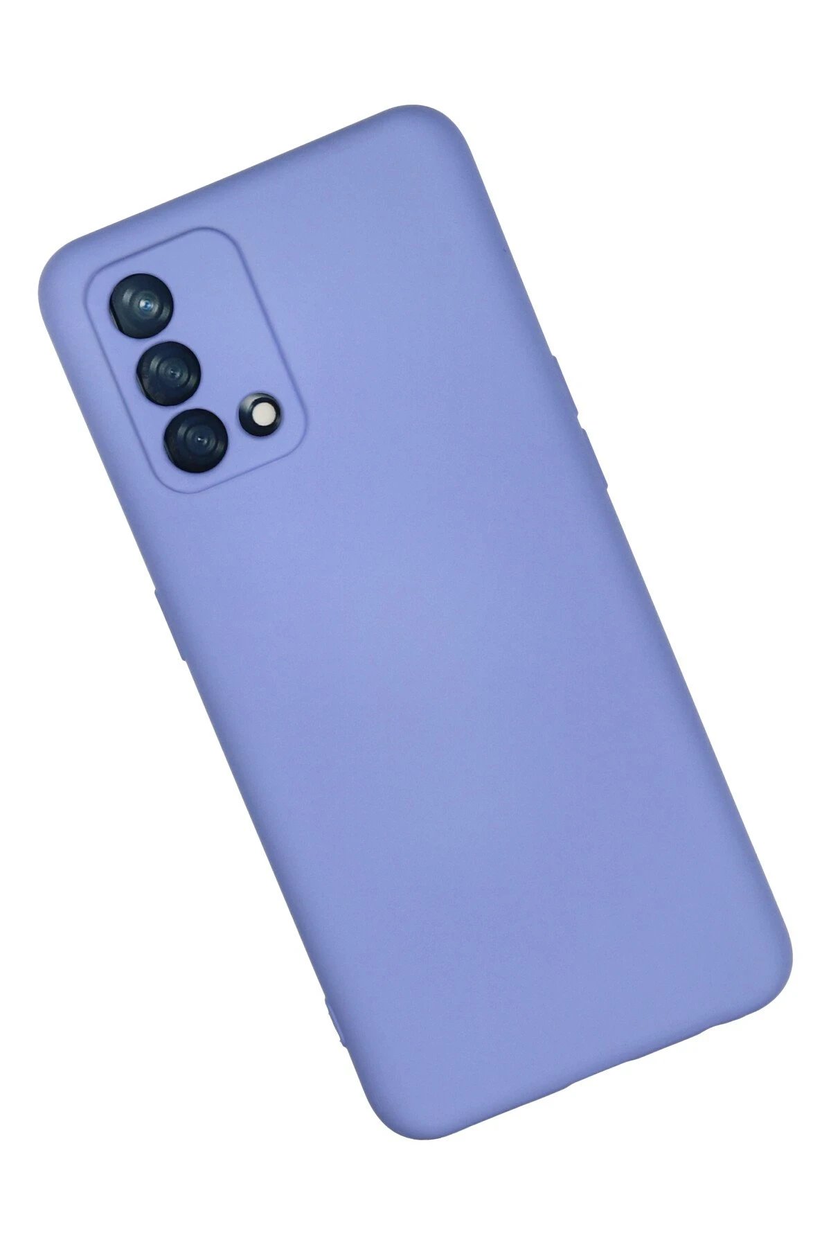 Newface Oppo A74 4G Kılıf Nano içi Kadife Silikon - Lila