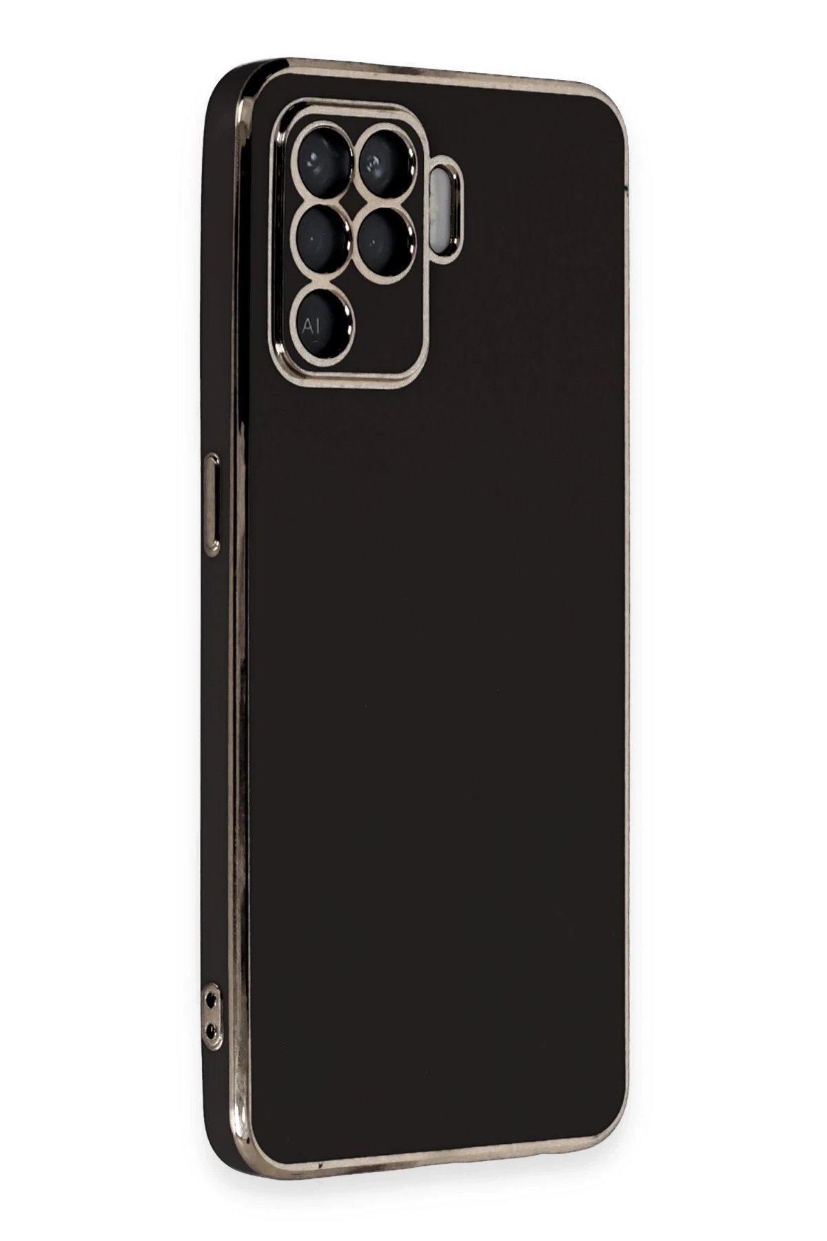 Newface Oppo Reno 5 Lite Kılıf Volet Silikon - Siyah