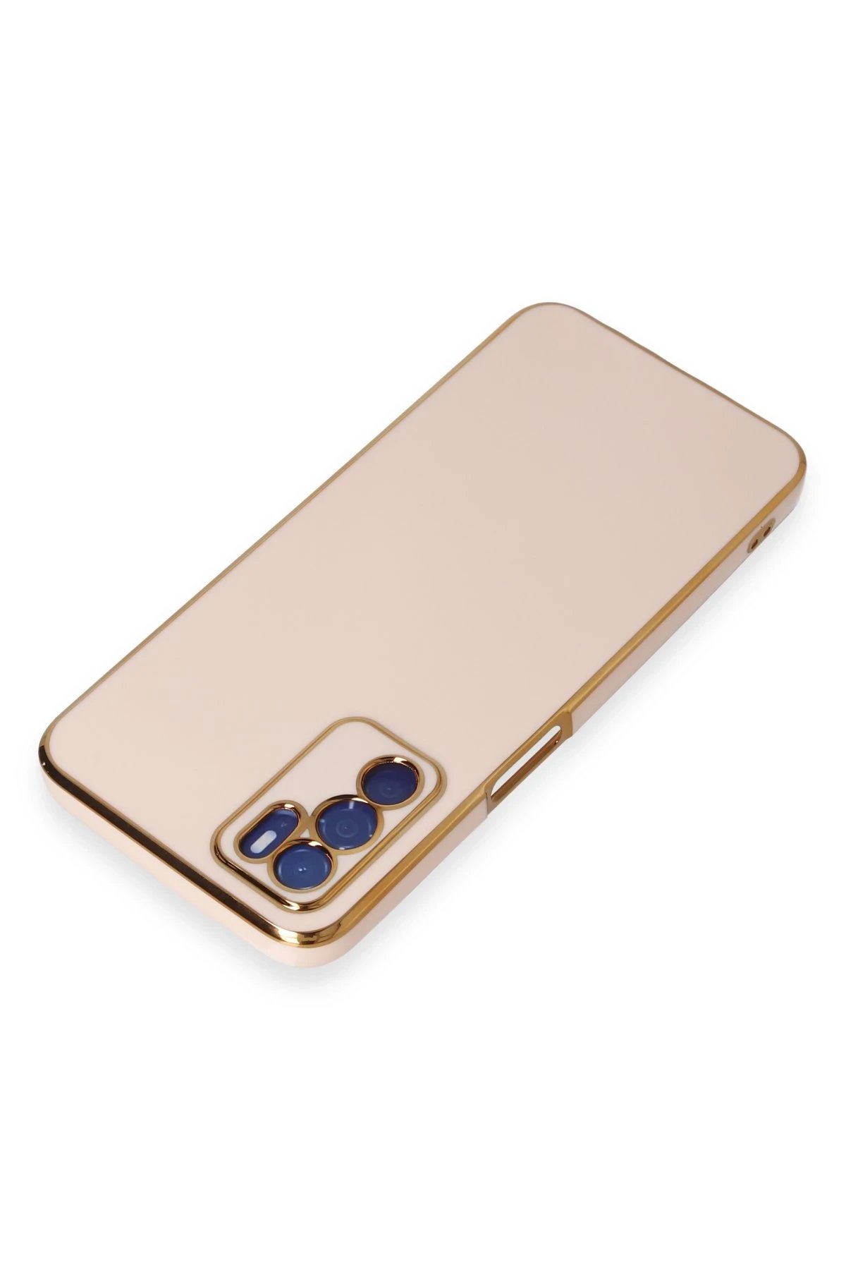 Newface Oppo A16 Kılıf Volet Silikon - Pembe