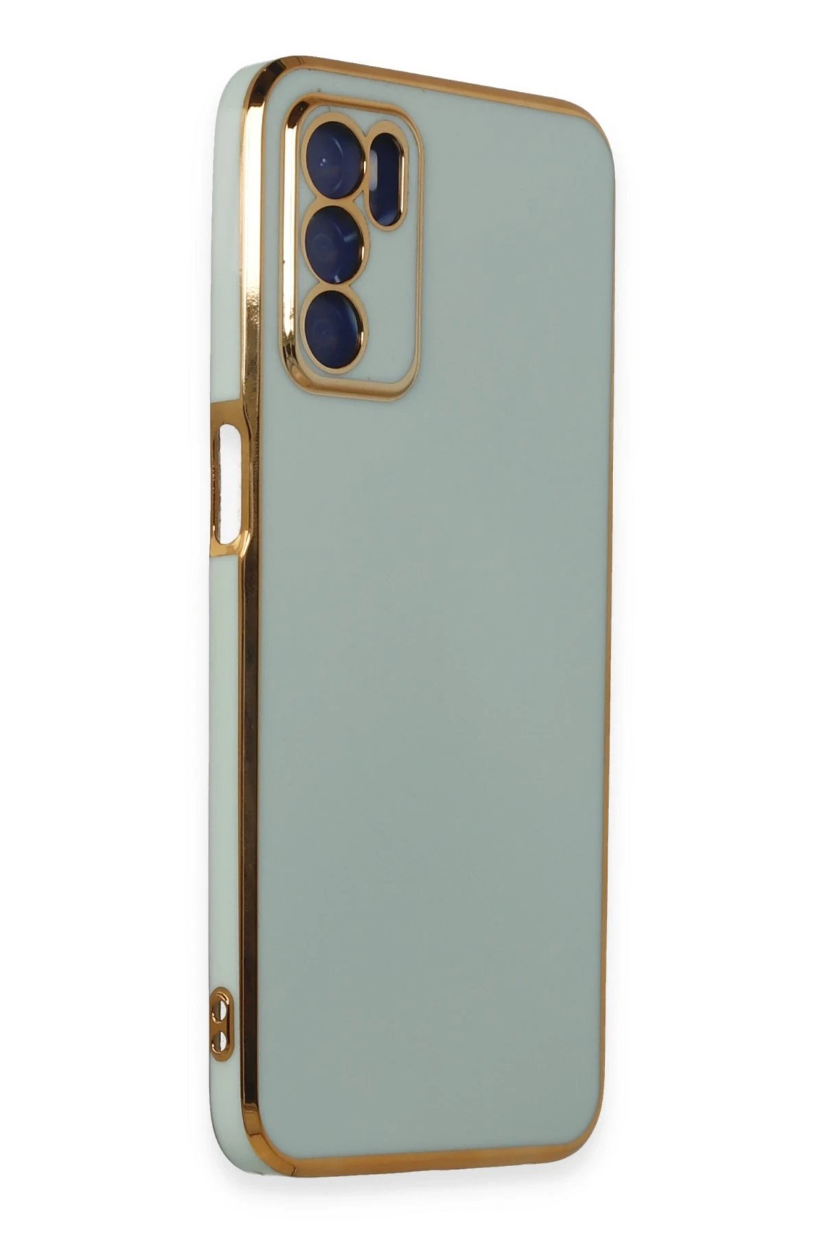 Newface Oppo A16 Kılıf Volet Silikon - Açık Yeşil