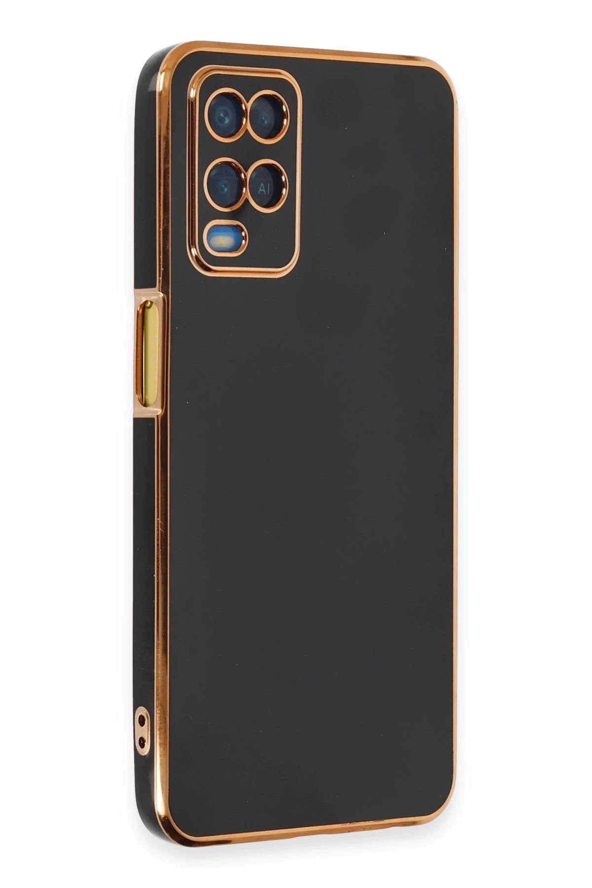 Newface Oppo A54 4G Kılıf Volet Silikon - Siyah