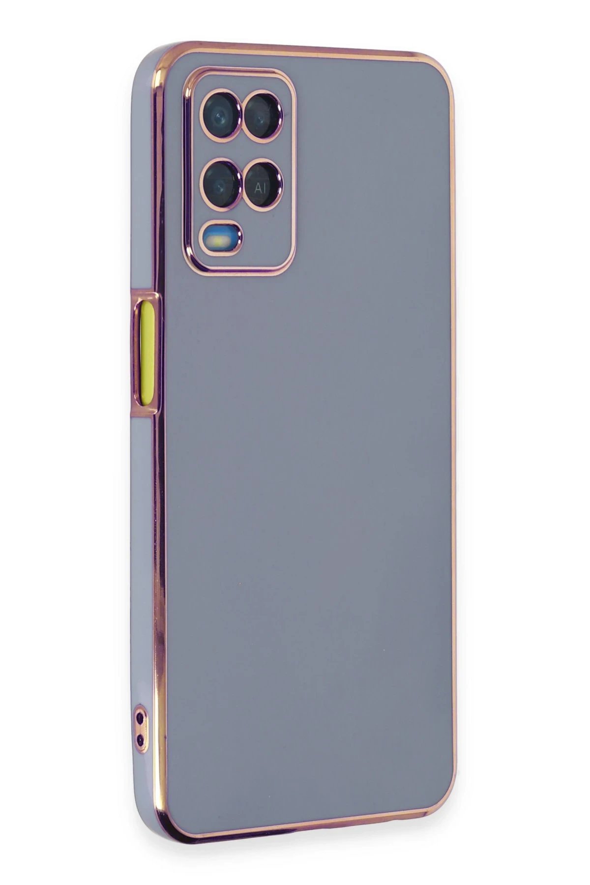 Newface Oppo A54 4G Kılıf Volet Silikon - Mavi