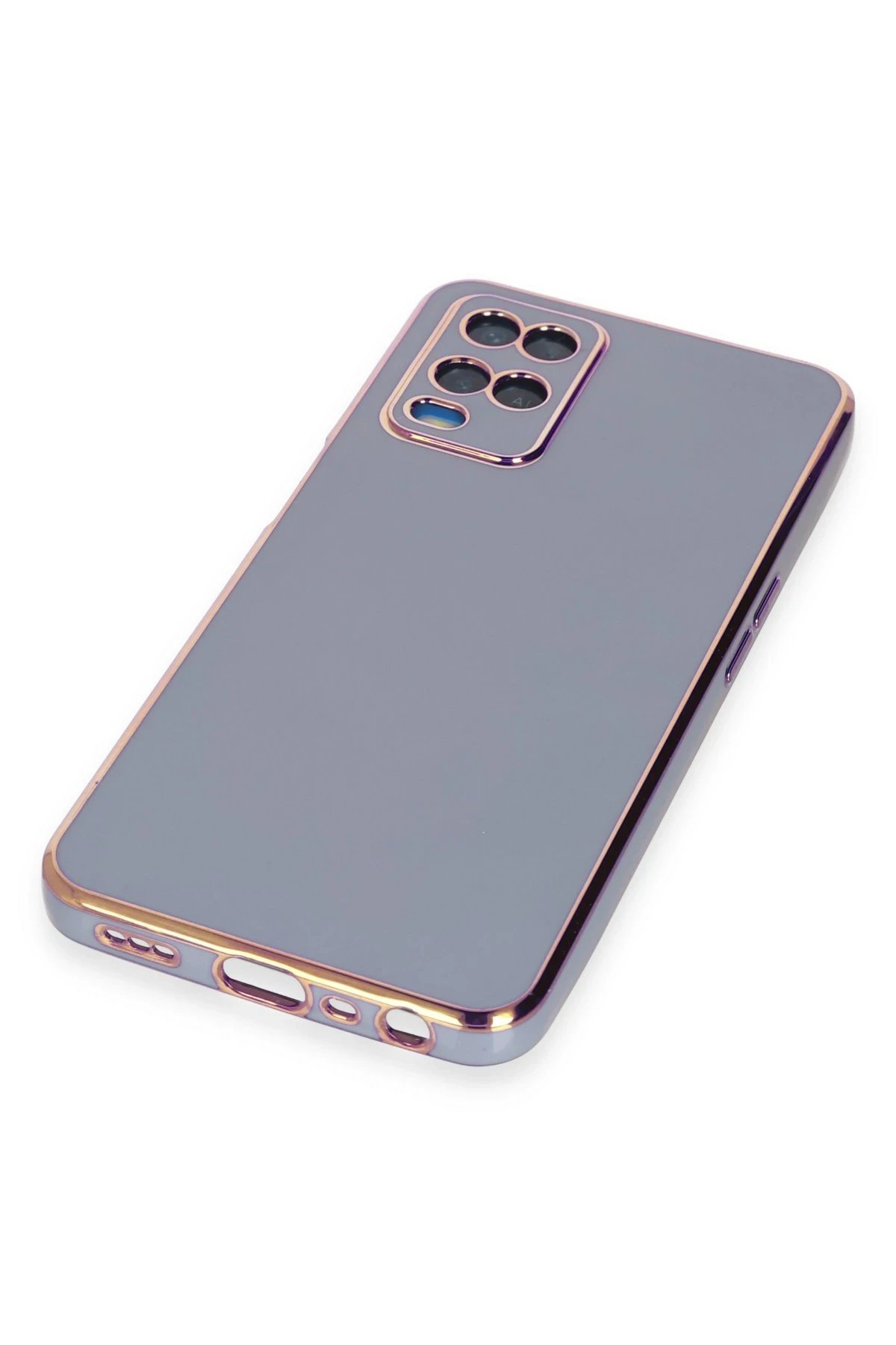 Newface Oppo A54 4G Kılıf Volet Silikon - Mavi