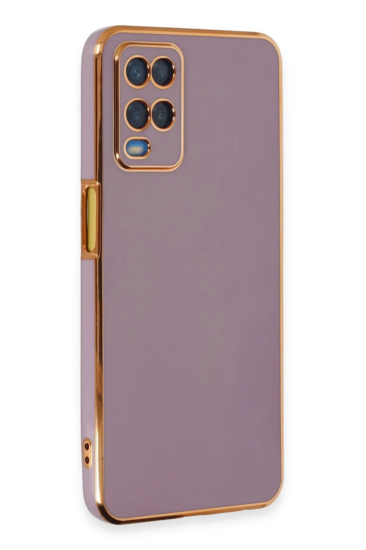 Newface Oppo A54 4G Kılıf Volet Silikon - Mor